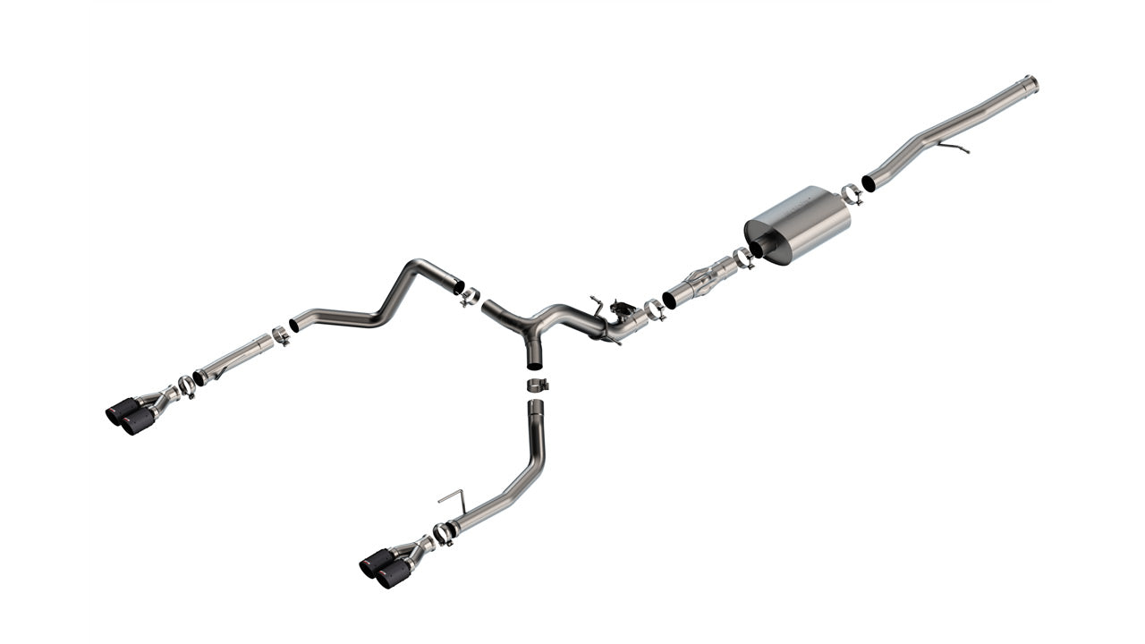 2025-2025 Chevrolet Silverado 1500/ GMC Sierra 1500 Cat-Back Exhaust System ATAK Part # 140997CFBA Montgomery Parts