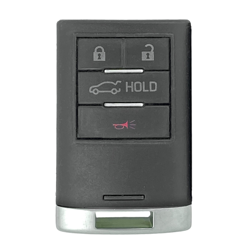 Best Key Supply Cadillac ATS XTS 2013-2014 OEM 4 Button Smart Key 22856929 / 5931855, close-up detail