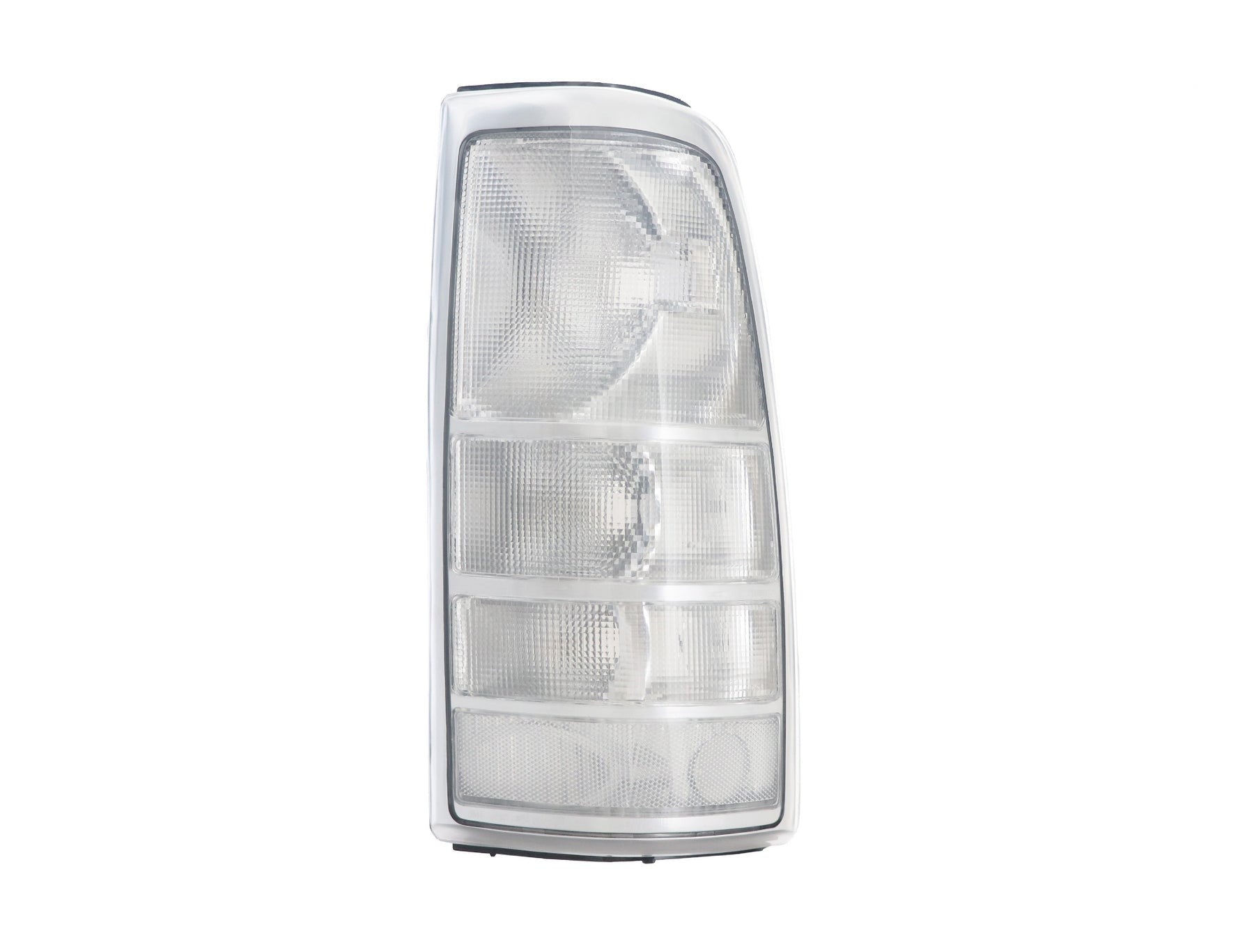 Pair of clear tail lights for 1999-2002 Chevrolet Silverado and 1999-2007 GMC Sierra by NTXGlow, designed for improved visibility.
