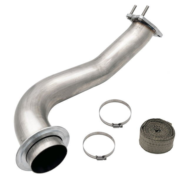 Speedzone Performance LLC SPDZ1 2017-2025 Chevy L5P Duramax Diesel 3.5-inch downpipe exhaust for enhanced performance.