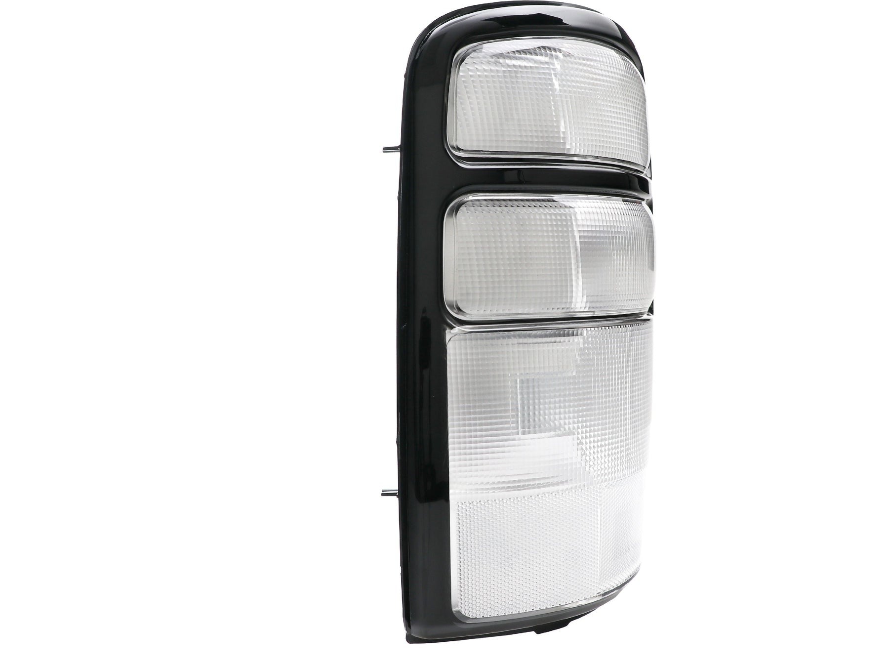 Clear Euro-style tail lights for 2000-2006 GMC Yukon XL Denali, Chevrolet Suburban, Tahoe, made by DPEO, with a sleek lighting design.