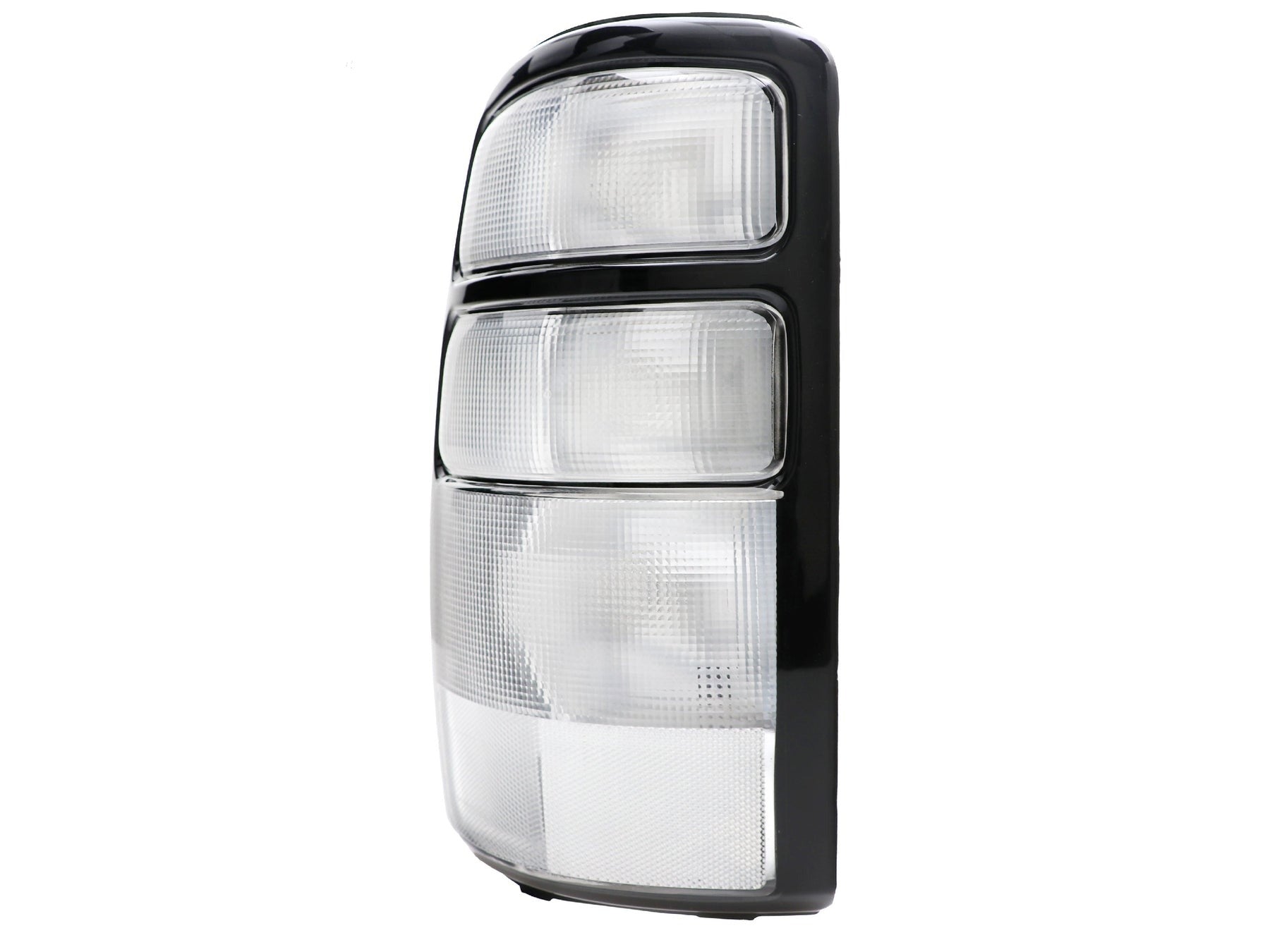 NTXGlow clear Euro-style tail lights for 2000-2006 GMC Yukon XL Denali, Chevrolet Suburban, Tahoe, with modern lighting design.
