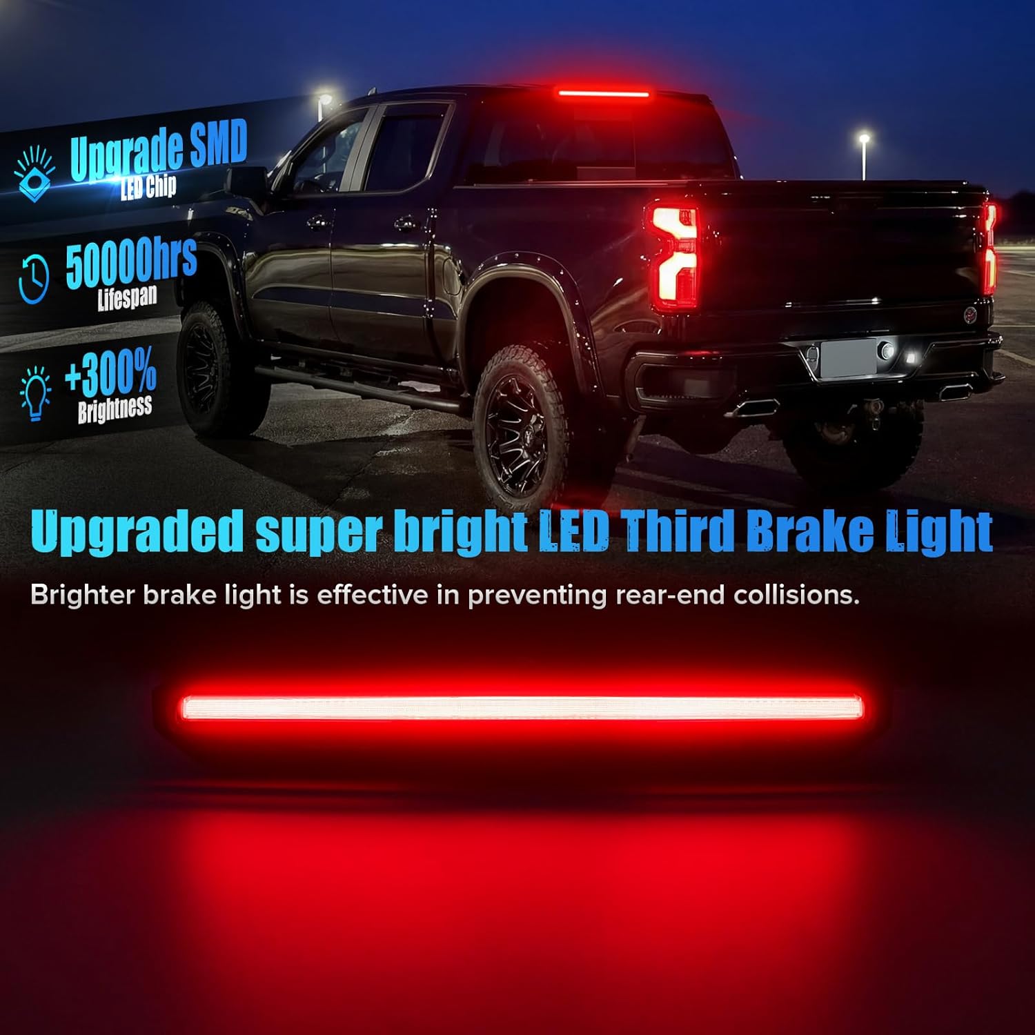 Smoked LED switchback mirror lights for 2020-2026 GMC Sierra and Chevy Silverado, interior and exterior vehicle lighting by AutoLEDTech.com
