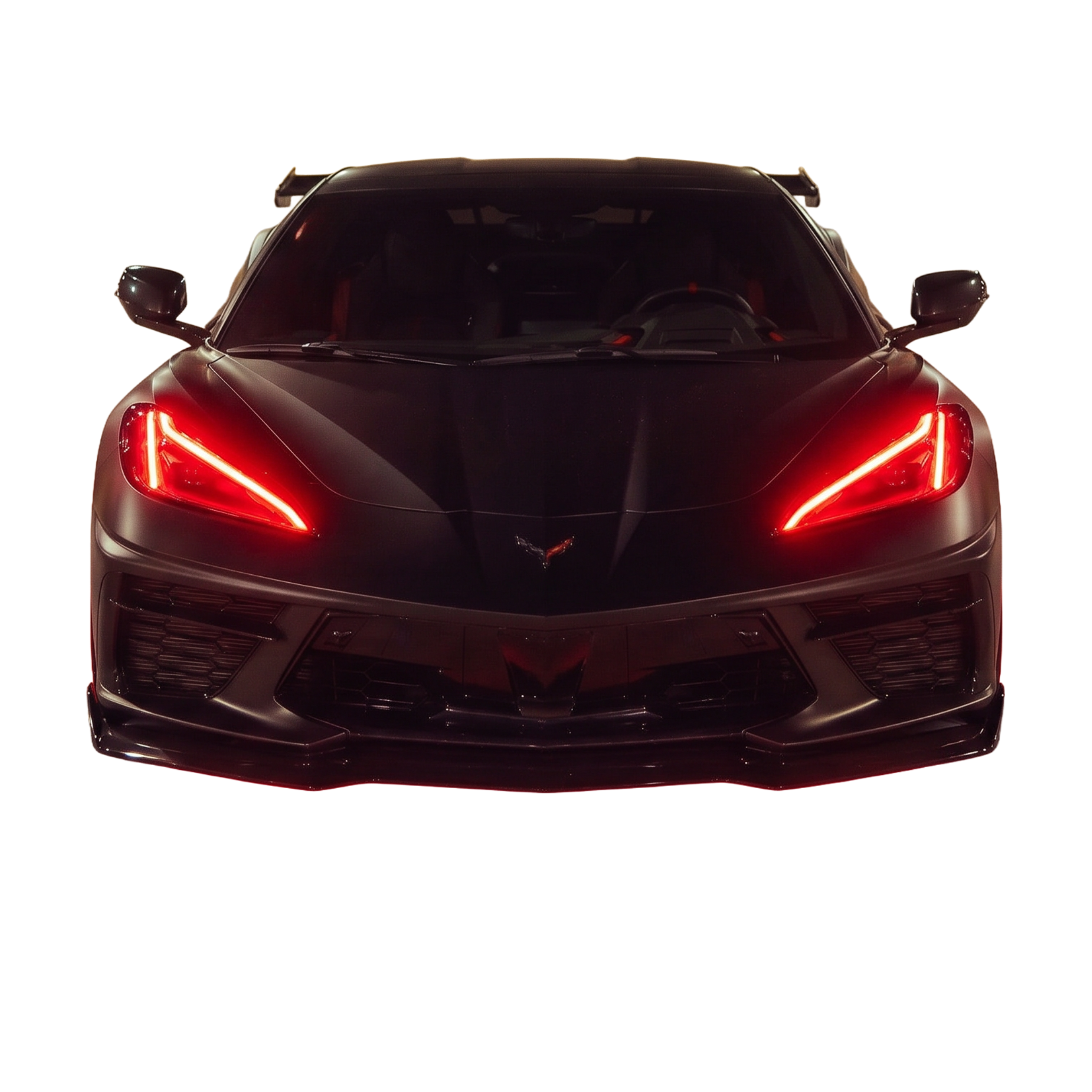 Chevrolet Corvette C8 RGBW+A DRL Boards by RGB Halo Kits, showing sleek LED daytime running light boards for 2020-2025.