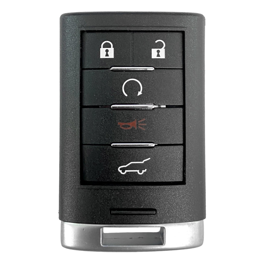 Best Key Supply Cadillac SRX 5 Button Smart Key Replacement Shell For NBG009768T | Aftermarket