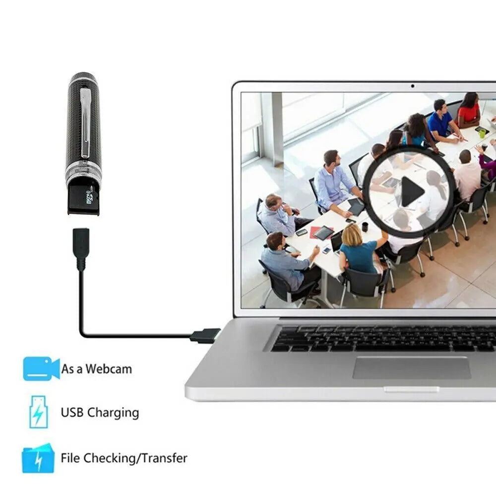 Hidden Cam Pocket Pen Camera 1080P HD Mini Body Video Recorder DVR Security USB Gm Service Guy