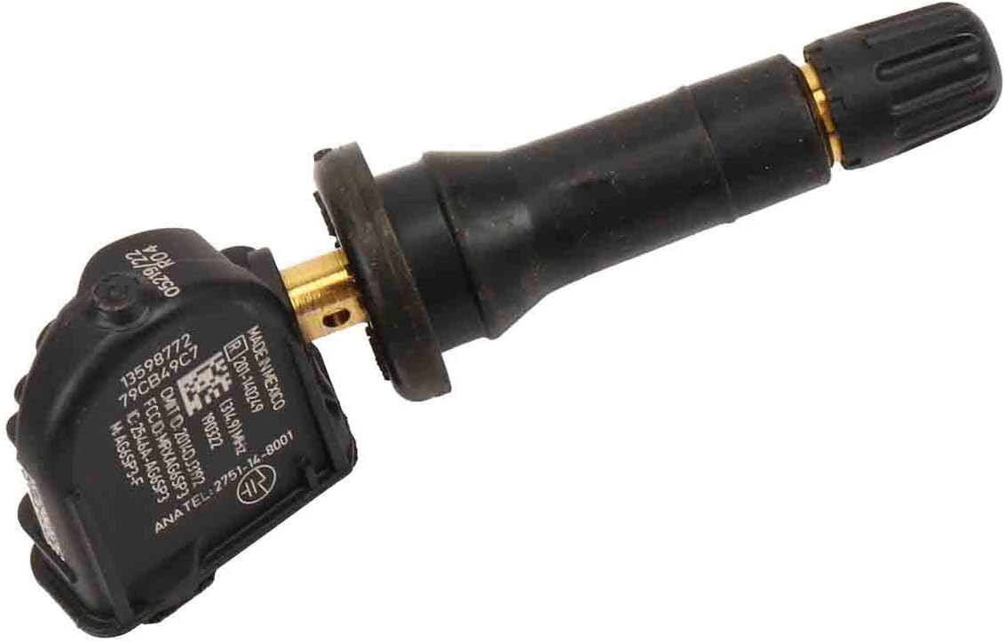 GM Genuine Parts 13598772 Tire Pressure Monitoring System (TPMS) Sensor Kit with Sensor, Stem, Bolt, and Cap