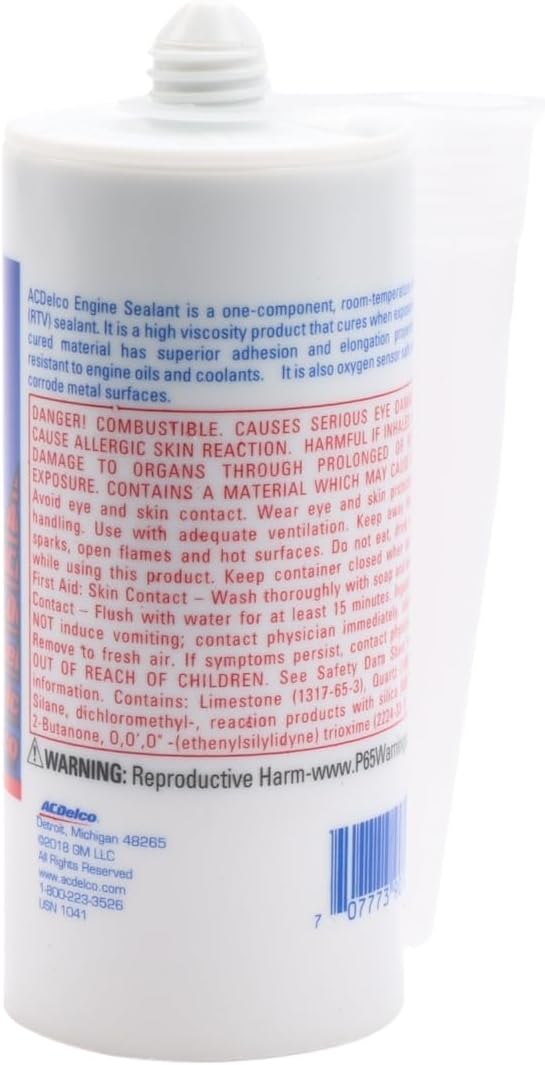 ACDelco GM Original Equipment 10-2010 (12378521) RTV Engine Sealant - 5.3 oz Cartridge