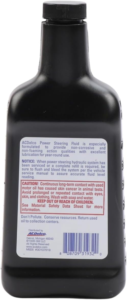 ACDelco GM Original Equipment 10-5074 (19329450) Power Steering Fluid - 16 oz