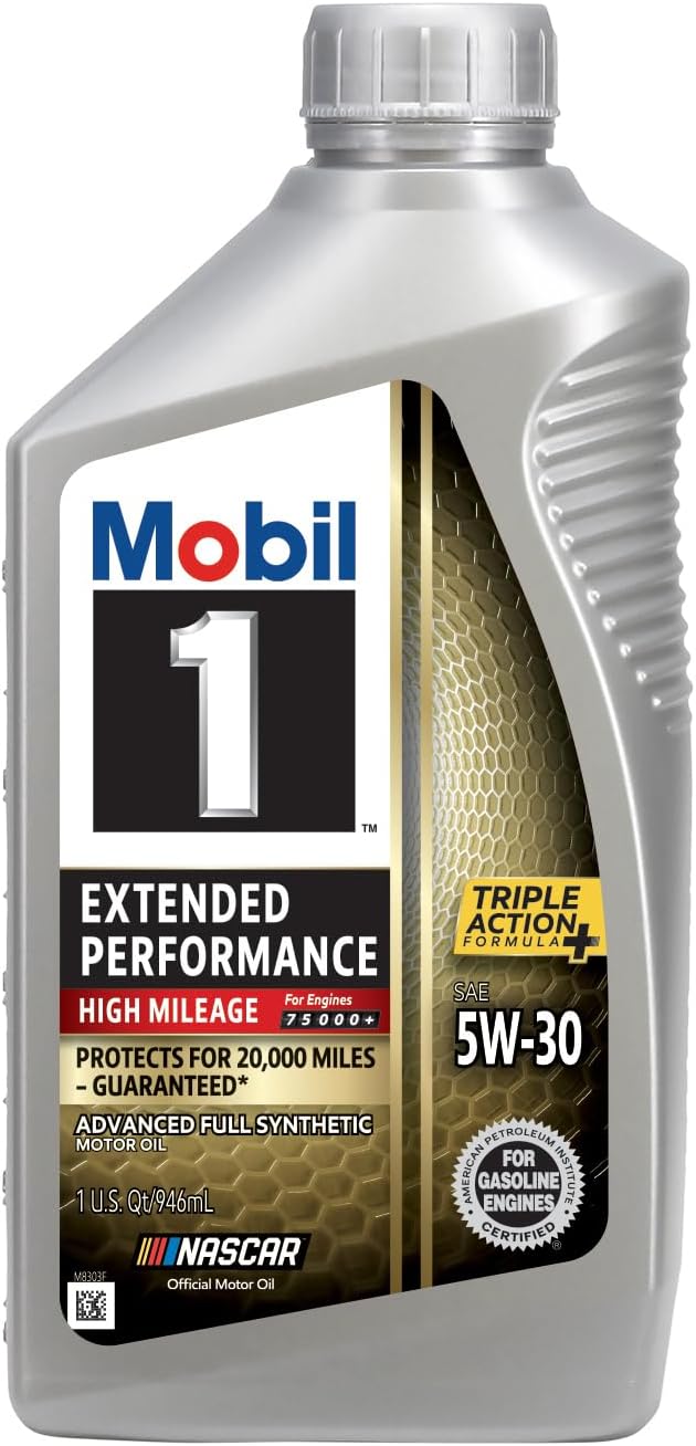 Mobil 1 Extended Performance High Mileage Full Synthetic Oil 5W-30 (6 Pack)