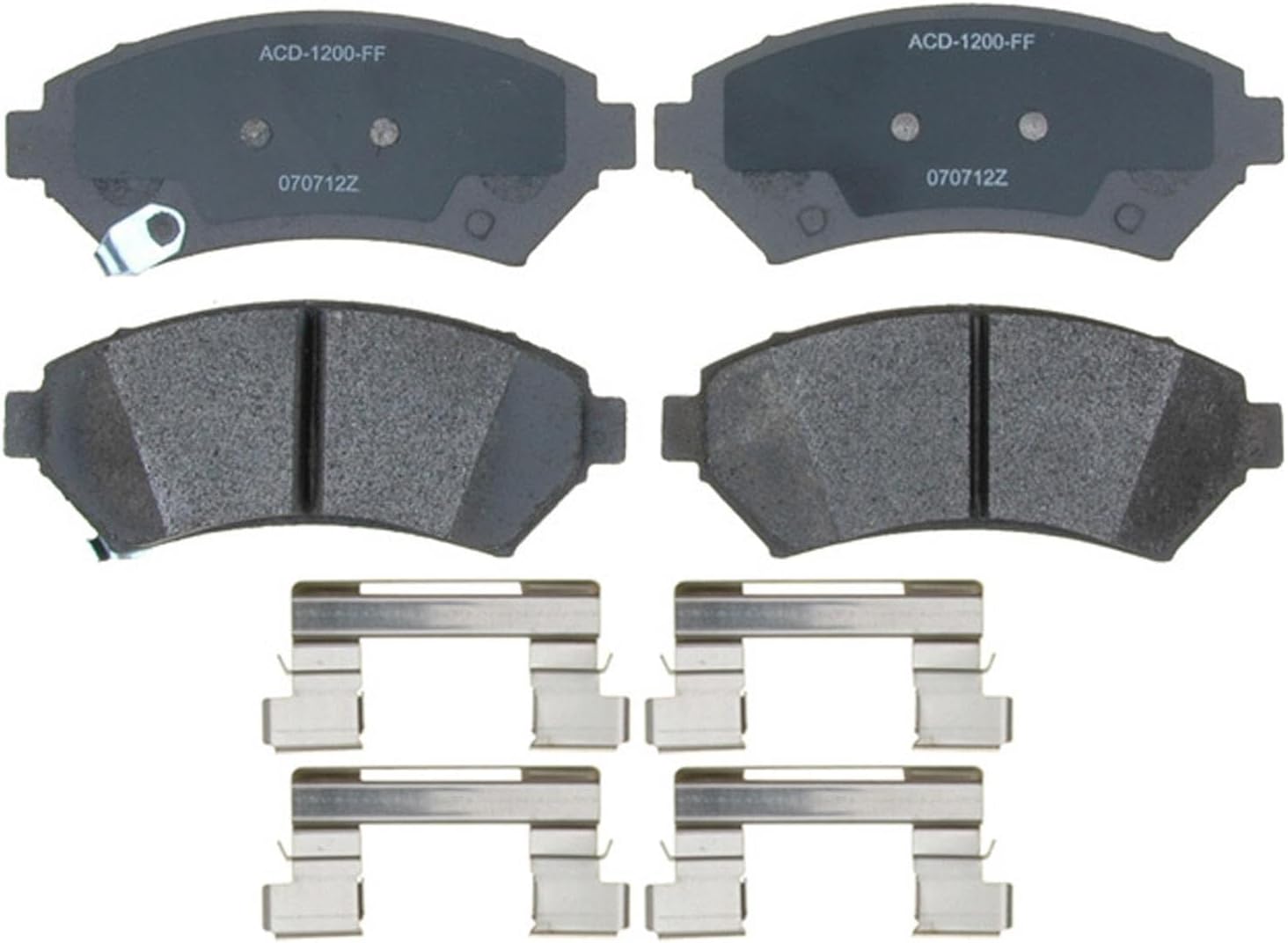 ACDelco Silver Front Brake Pad Set 14D699MH | GM 88877680 Semi-Metallic Front Brake Pads for Select Chevy Impala, Chevrolet, Cadillac, Oldsmobile, Pontiact, Buick, and more