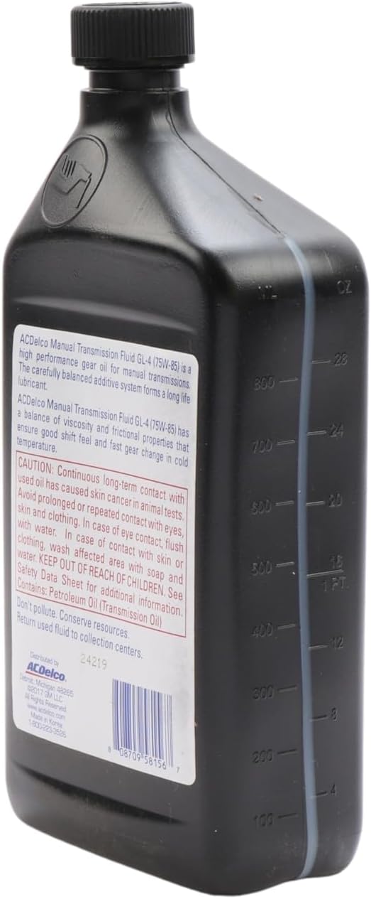 ACDelco 805270 GM Original Equipment 10-4104 XGP SAE 75W-85 Manual Transmission Fluid - 1 qt