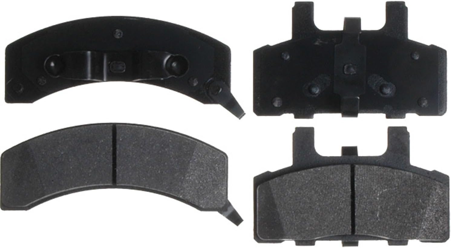 ACDelco Silver Front Brake Pad Set 14D369MX | GM 19286027 Semi-Metallic Front Brake Pads for Select Cadillac, Chevy, Chevrolet, GMC, Dodge, and more