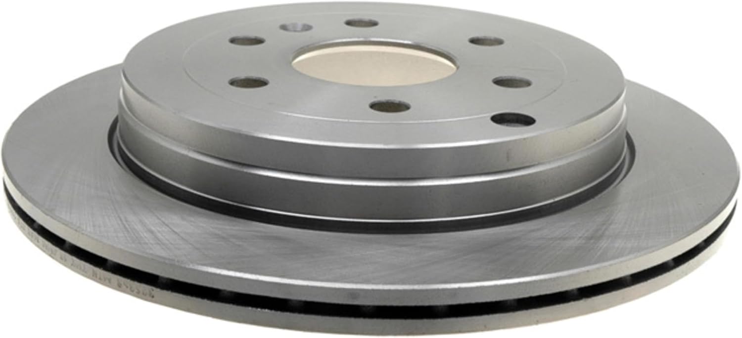 ACDelco Silver Rear Brake Rotor 18A2543A | GM 19255508 Brake Rotors for Select Buick Enclave, Chevrolet Traverse, Chevy, Saturn, GMC Acadia and more