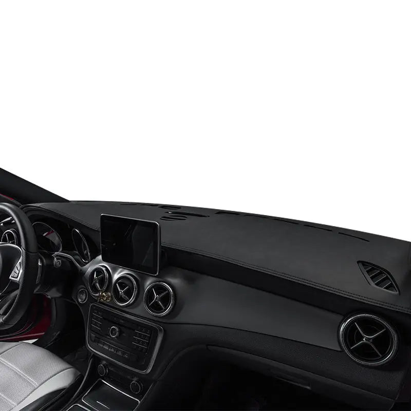 Leather car dashboard sunshade pad from Gm Service Guy, designed to protect the interior and reduce glare.