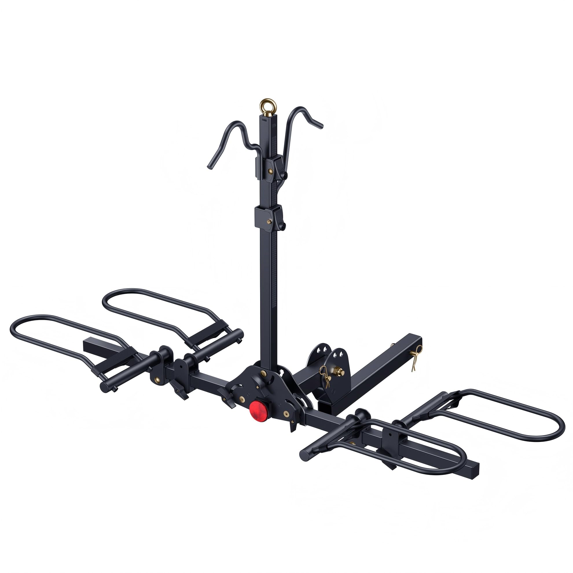 Young Bike Rack Hitch for Car - 200LB 2-Bike Rack Hitch Mount Platform Style Hitch Bike Rack，Smart Tilting & Easy Fold for Car SUV with 2 Inch Receiver，Bike Carrier Fits Up to 5-inch Fat Tire