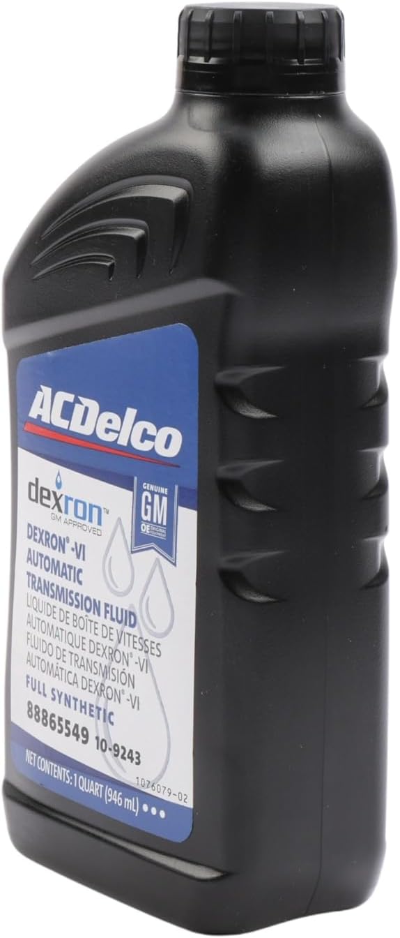ACDelco GM Original Equipment 10-9243 (88865549) Dexron VI Full Synthetic Automatic Transmission Fluid - 1 qt