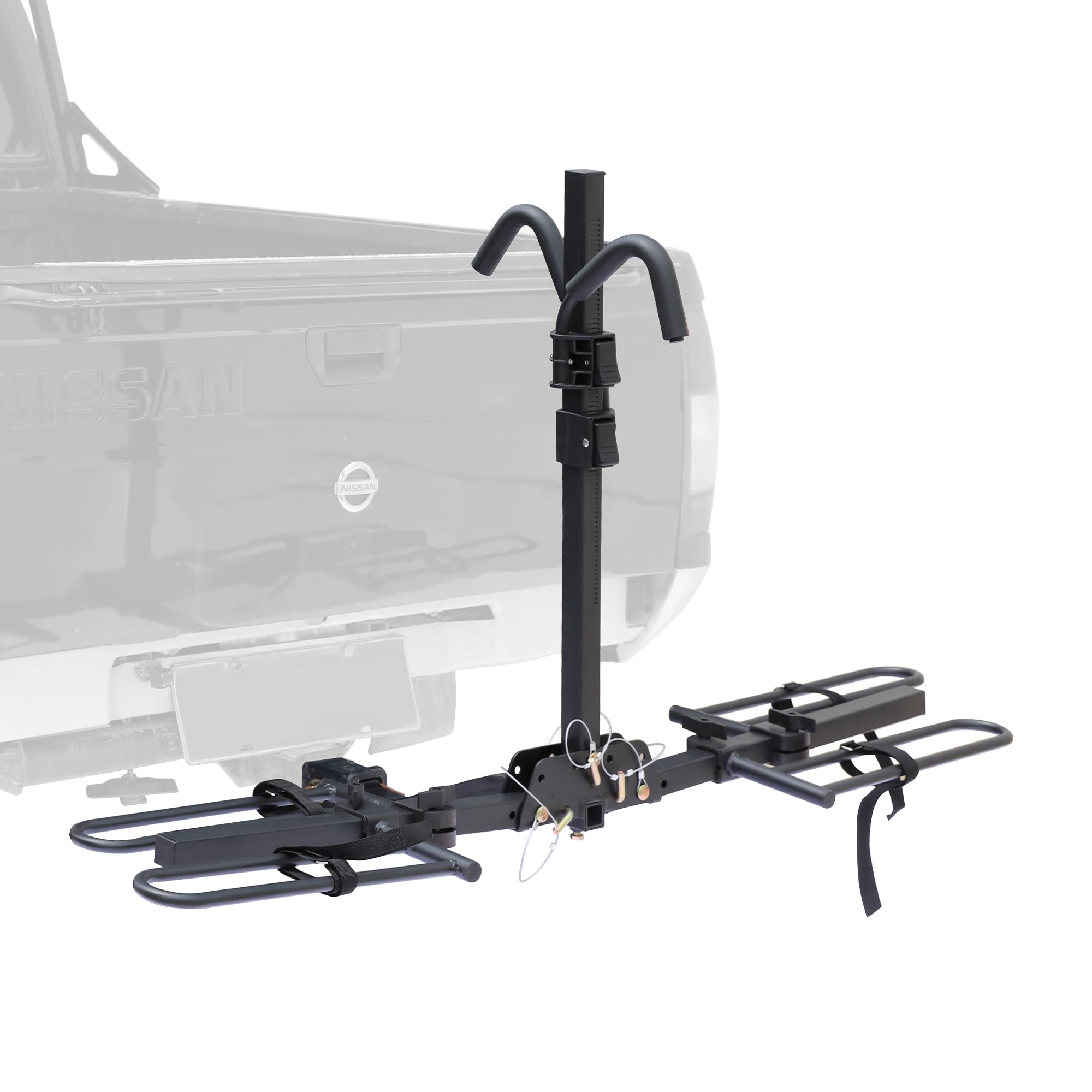 Young Bike Rack Hitch for Car - 200LB 2-Bike Rack Hitch Mount Platform Style Hitch Bike Rack，Smart Tilting & Easy Fold for Car SUV with 2 Inch Receiver，Bike Carrier Fits Up to 5-inch Fat Tire