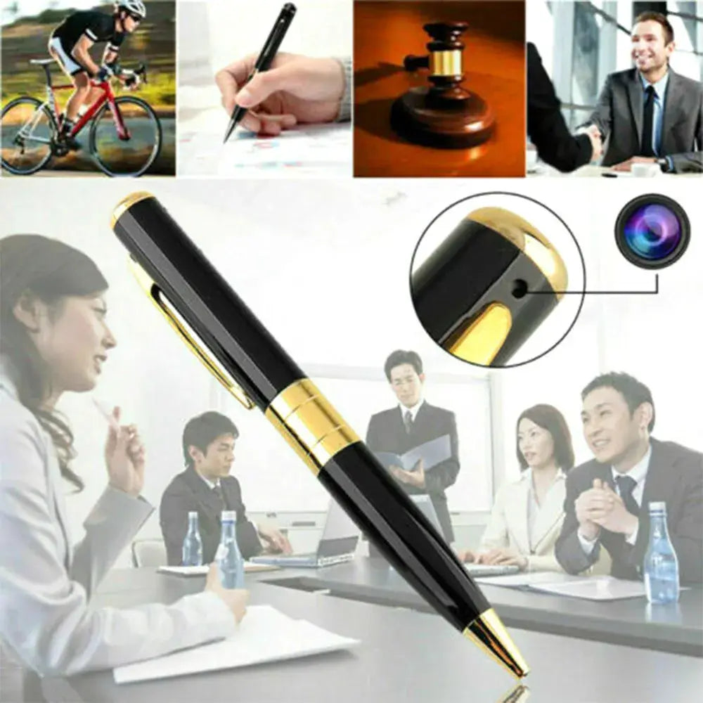 Mini Pen Camera by Gm Service Guy featuring 1080P HD video recording, hidden pocket design, and built-in audio for security use.