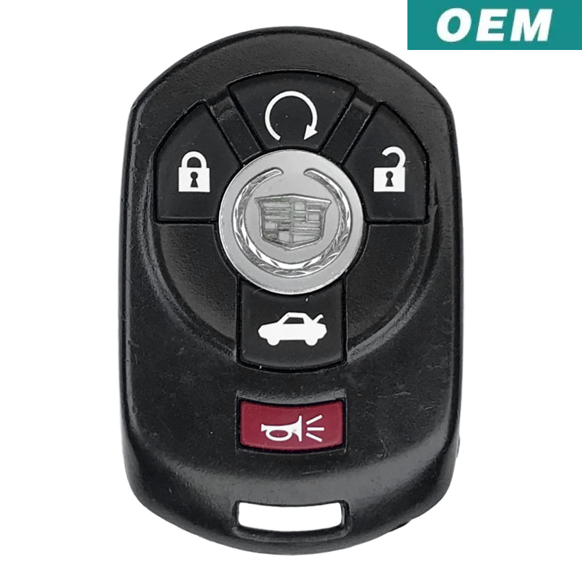 Best Key Supply Cadillac STS 2005-2007 OEM 5 Button Keyless Entry Remote 15212382 / 15212383 / 15212382