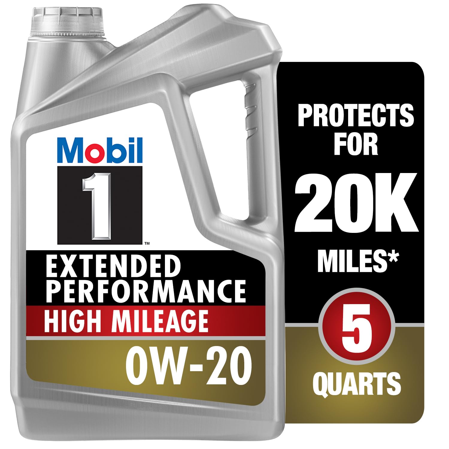 Mobil 1 Extended Performance High Mileage Full Synthetic Oil 5W-30 (6 Pack)