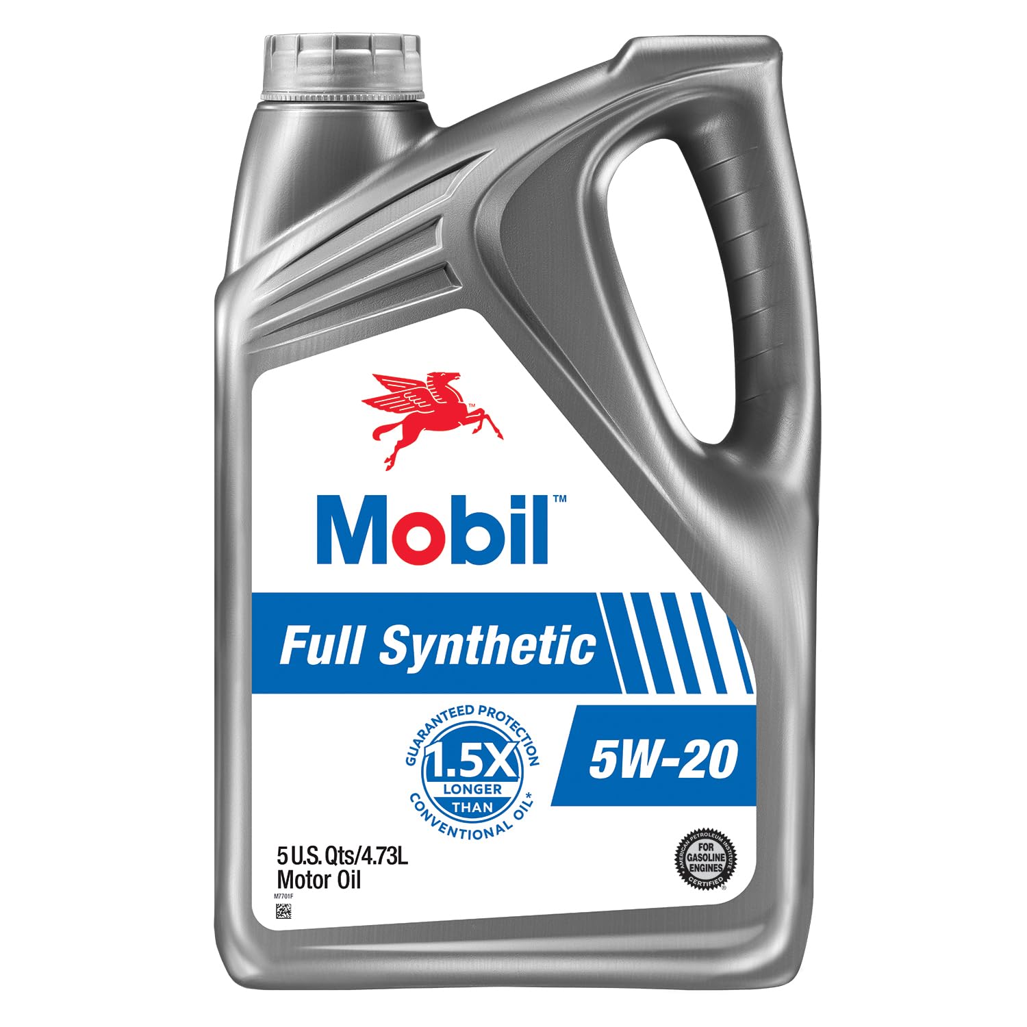 Mobil Full Synthetic Motor Oil 5W-30, 1 Quart (Pack of 6)