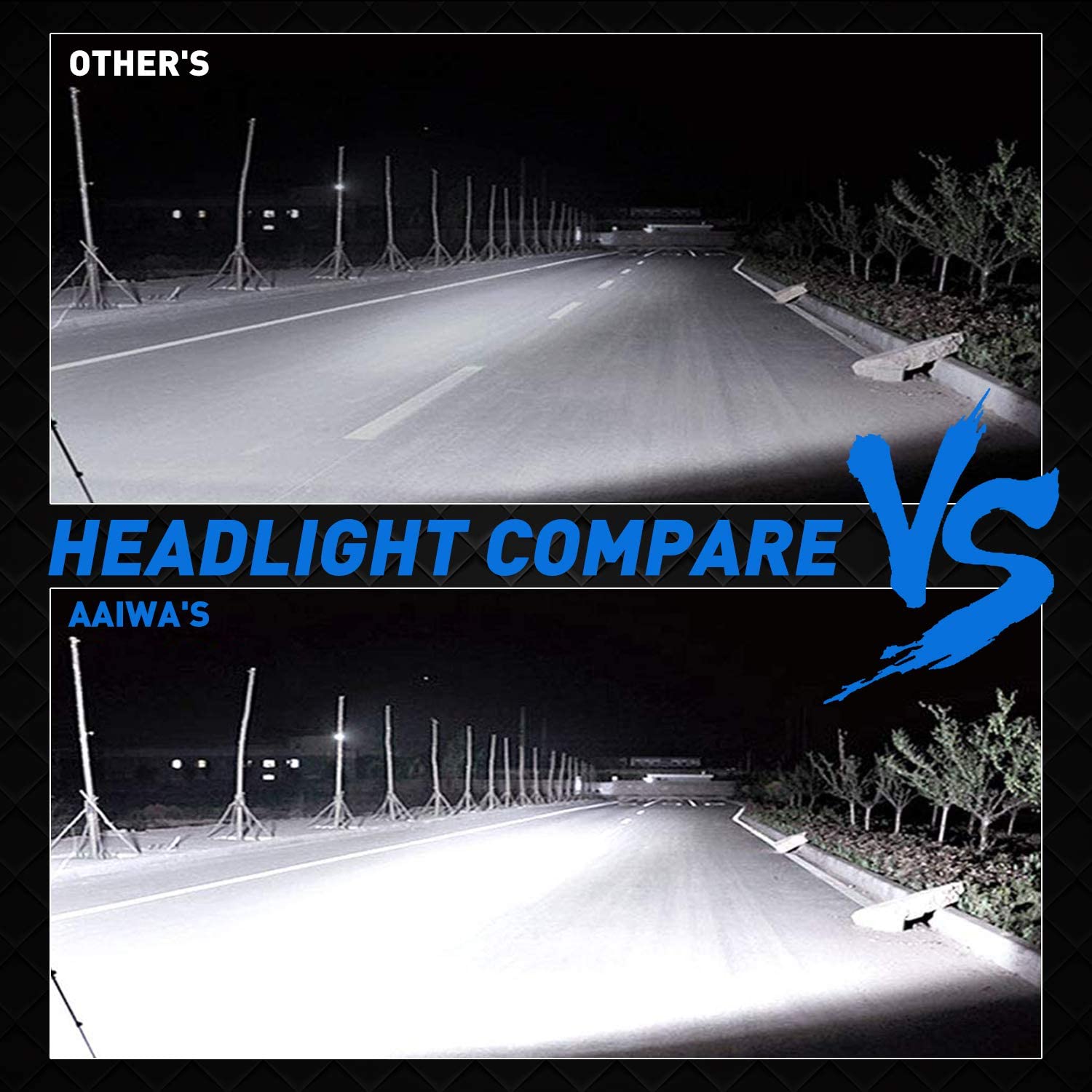 NTXGlow 7-inch round LED headlight with high/low beam, daytime running light, H4 H13 adapters for car and motorcycle, 2-pack