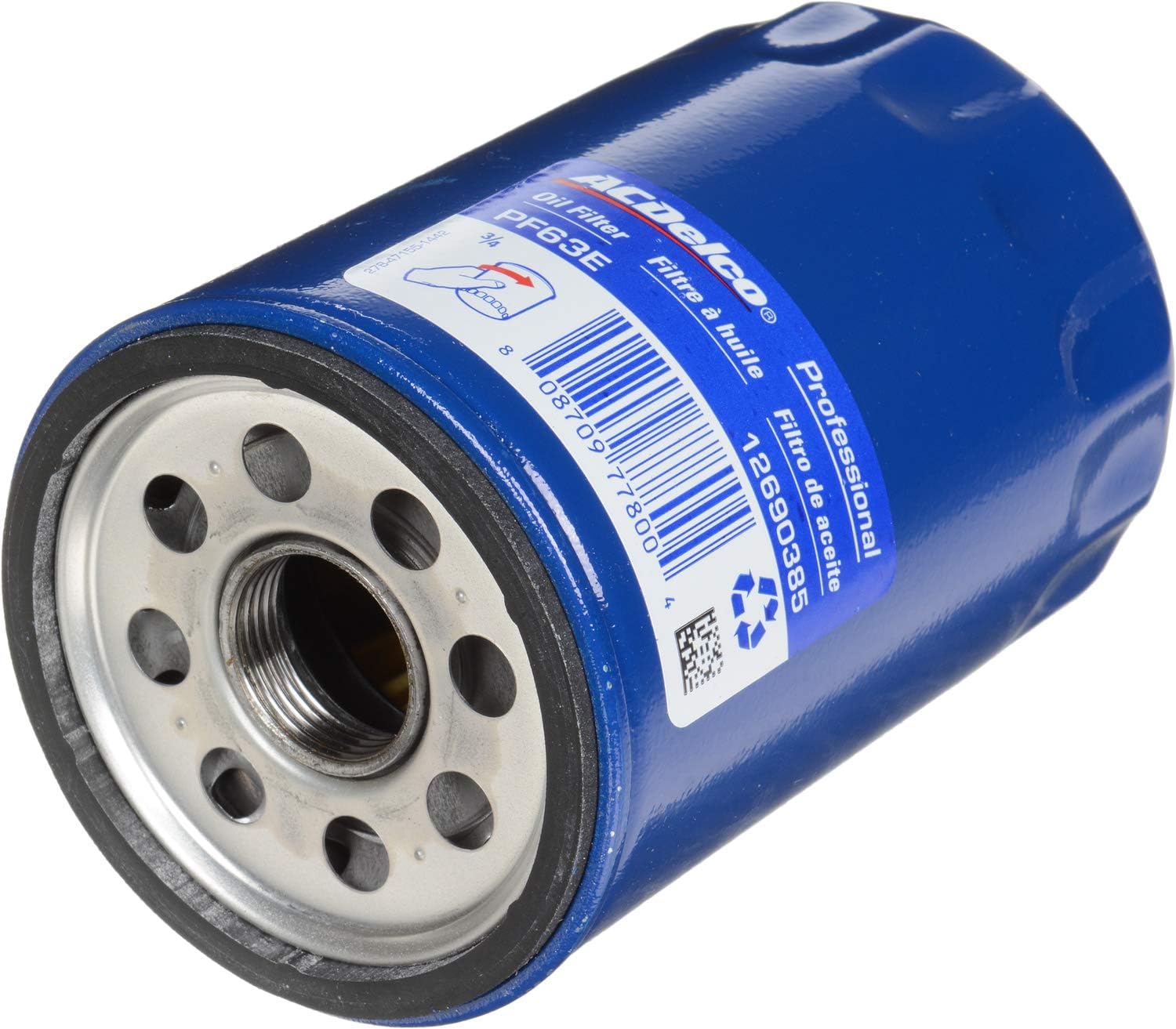 ACDelco GM Original Equipment PF63 (12735811) Engine Oil Filter (2 Pack)