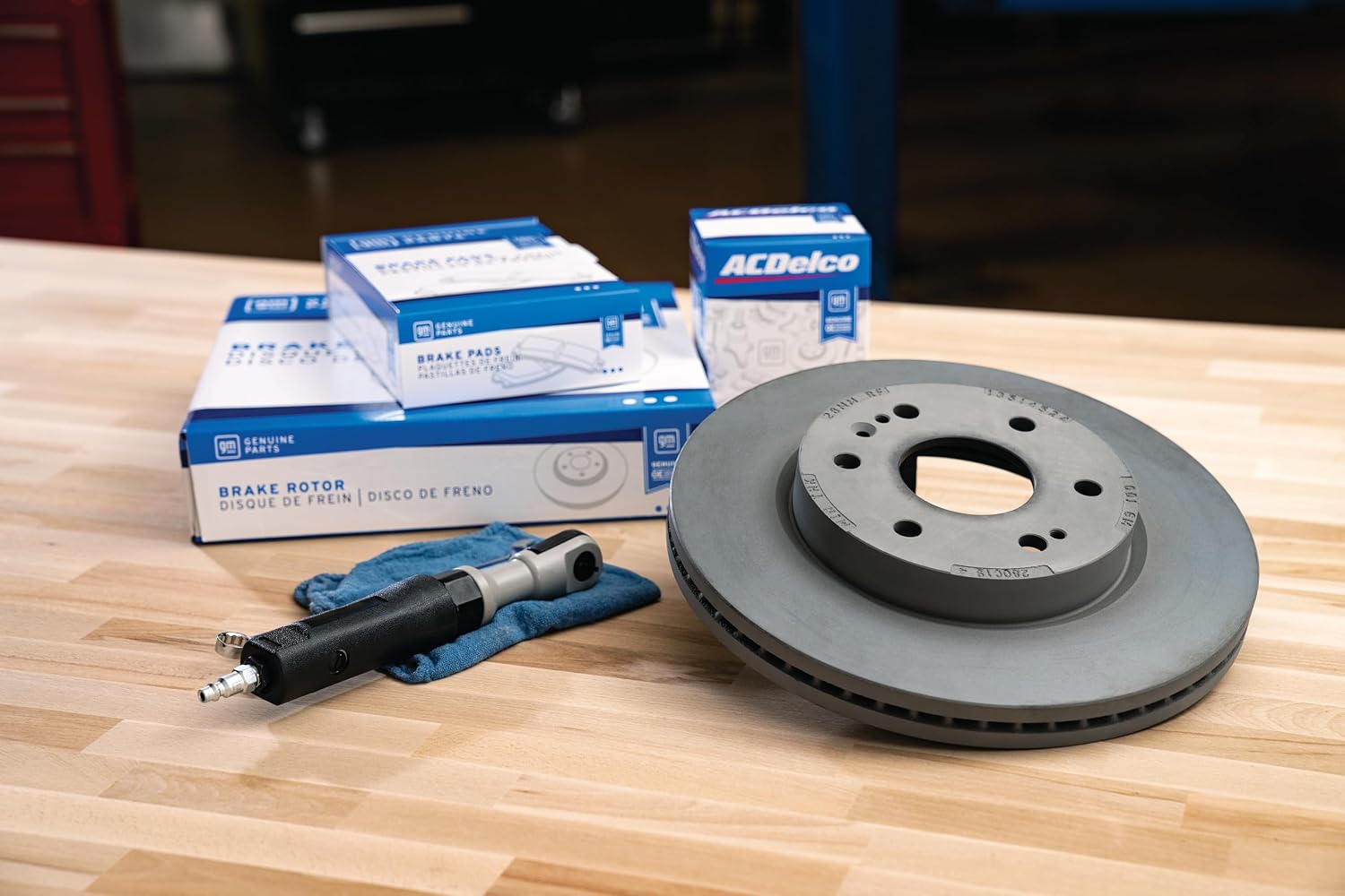 ACDelco Silver Coated Rear Brake Rotor 18A1412AC | GM 19327377 Brake Rotors for Select Cadillac, Chevy Silverado, Chevrolet Tahoe, GMC Sierra and more