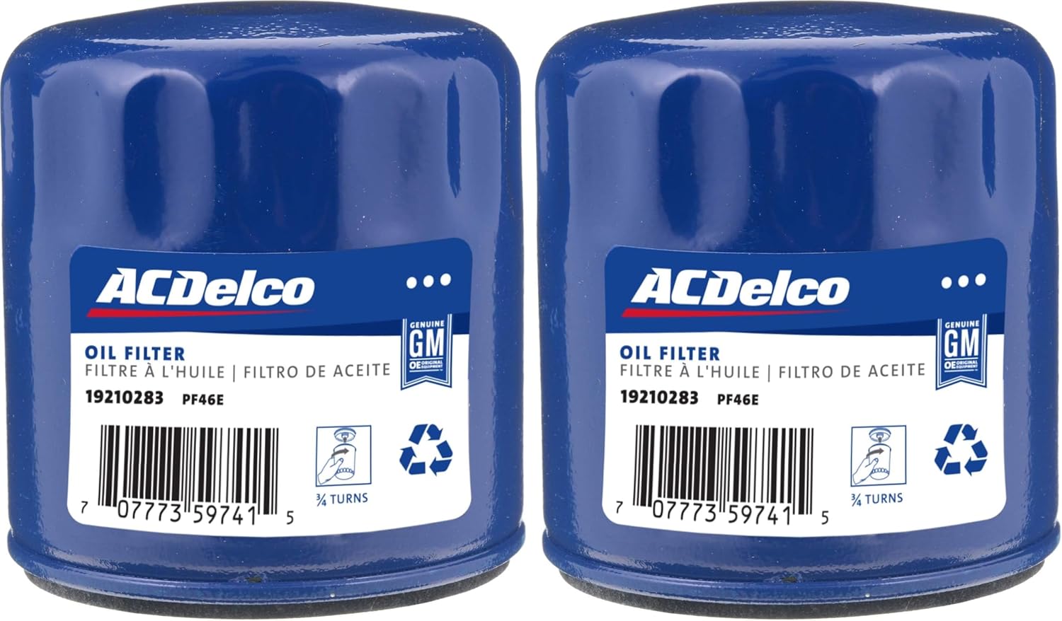 ACDelco GM Original Equipment PF46E Engine Oil Filter, (Pack of 2)
