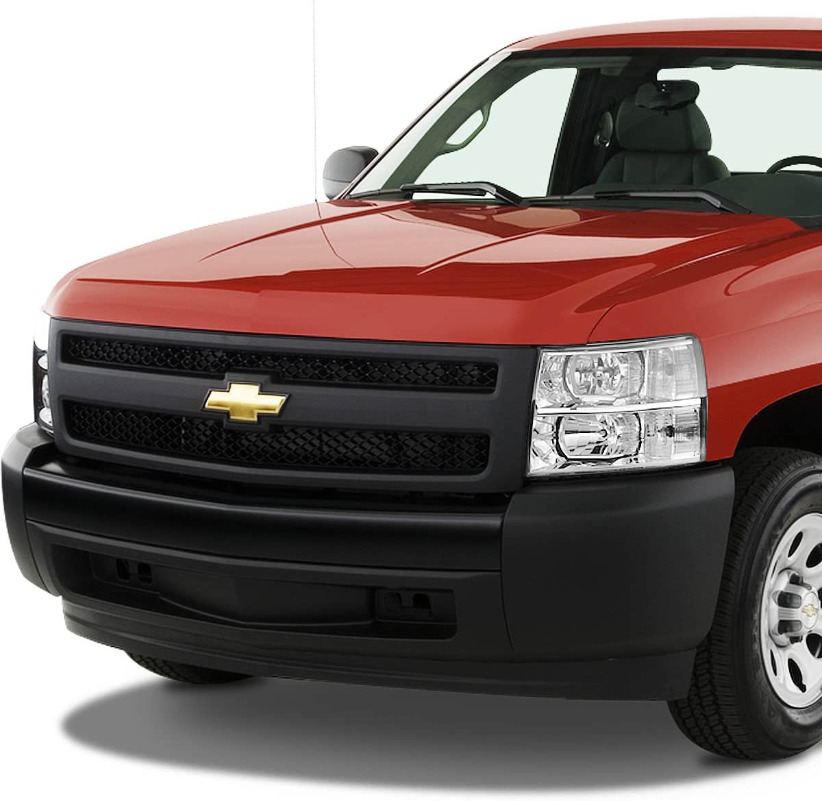 Chrome housing headlights for 2007-2013 Chevrolet Silverado 1500 HD and 2500 HD by NTXGlow, featuring clear lens and modern design