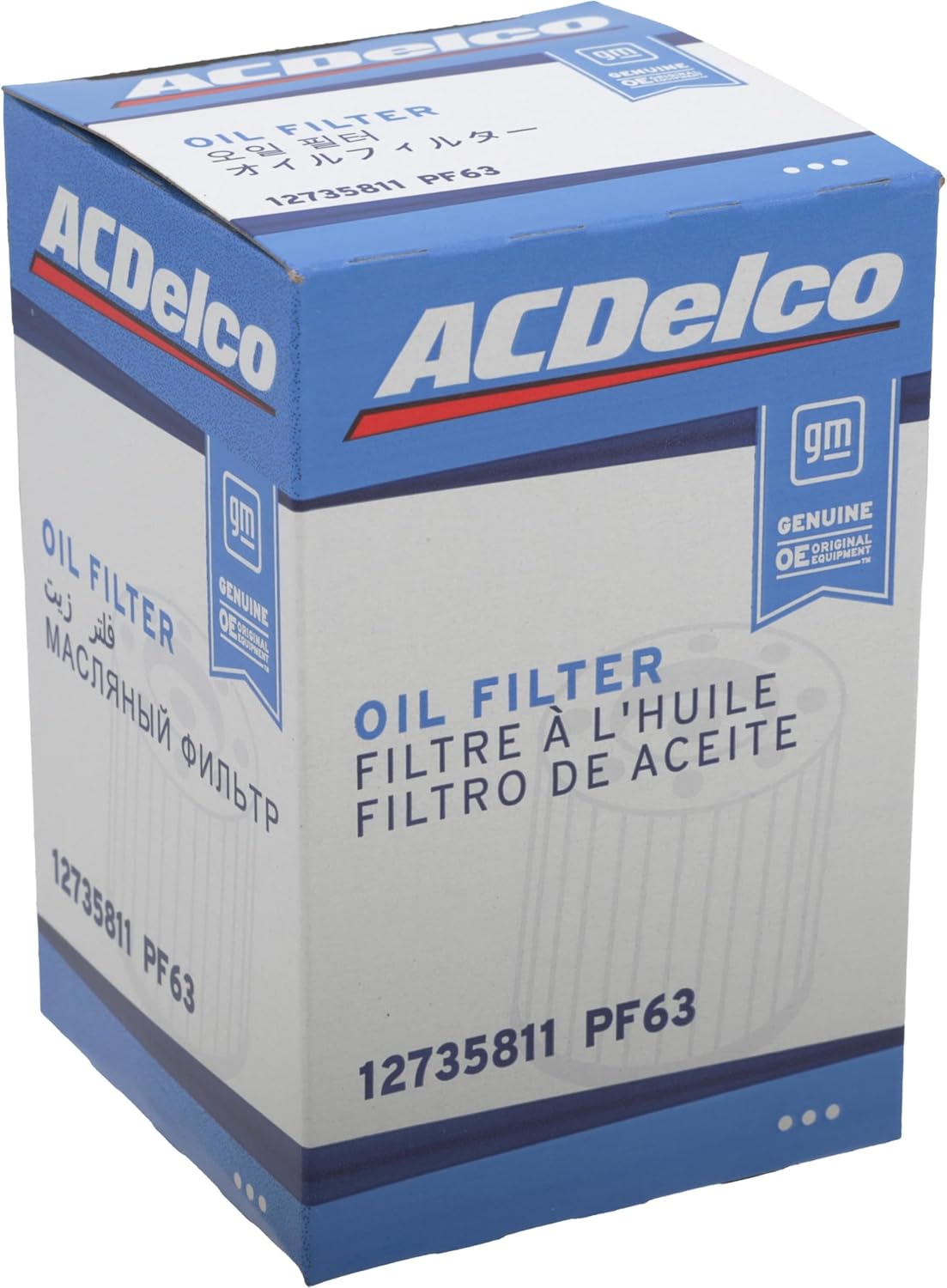 ACDelco GM Original Equipment PF63 (12735811) Engine Oil Filter (2 Pack)