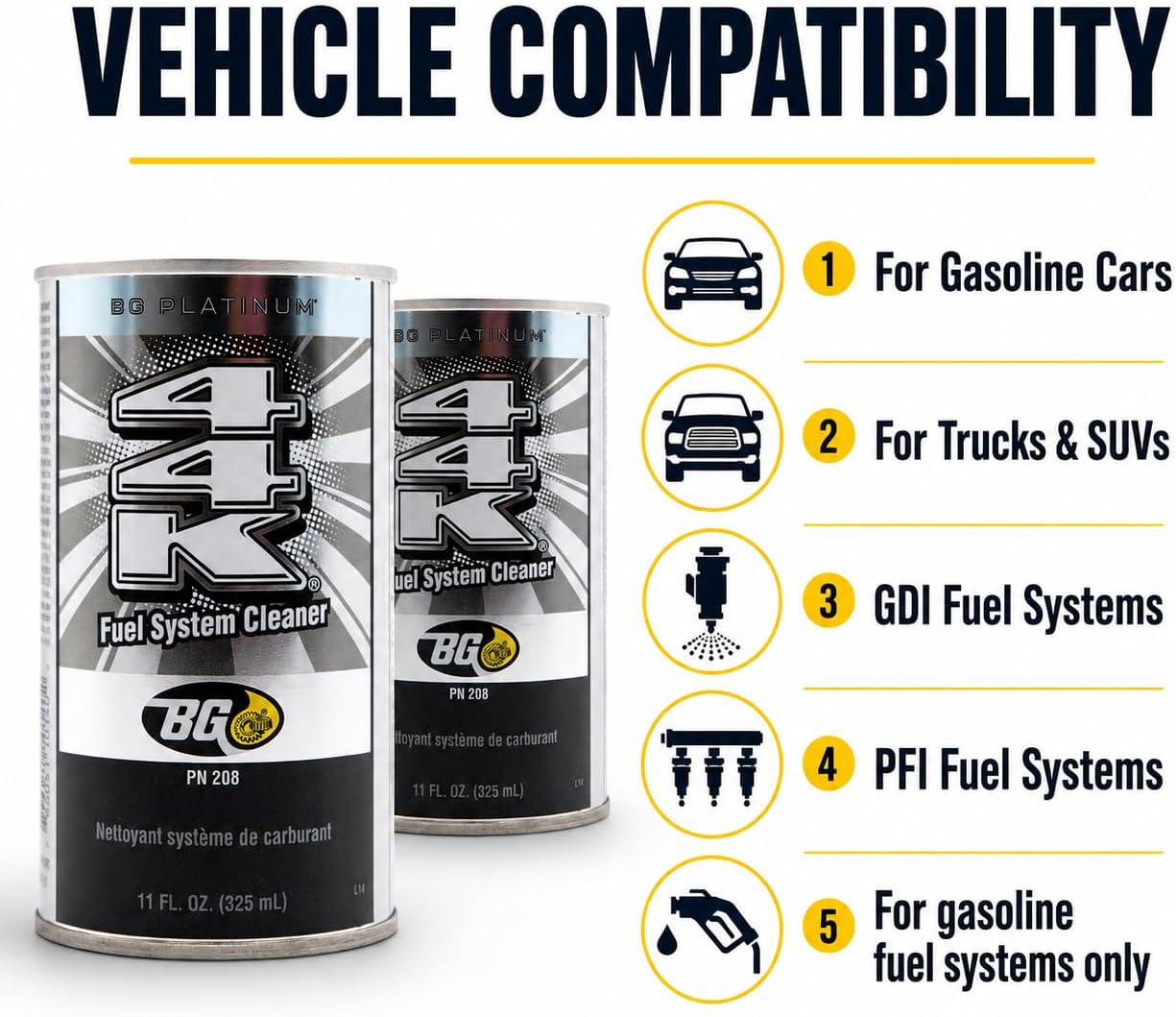 2 cans of BG Platinum 44K With Motor God Key Chain