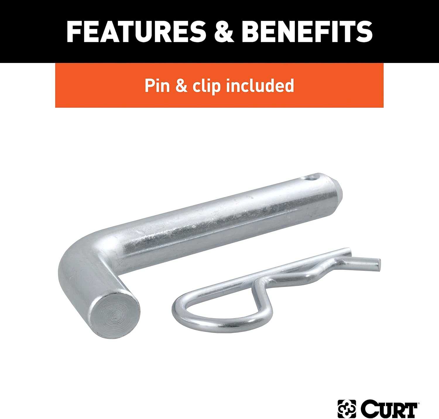 CURT Manufacturing 45034 Class III 2" Loaded Ball Mount with 1-7/8" Ball