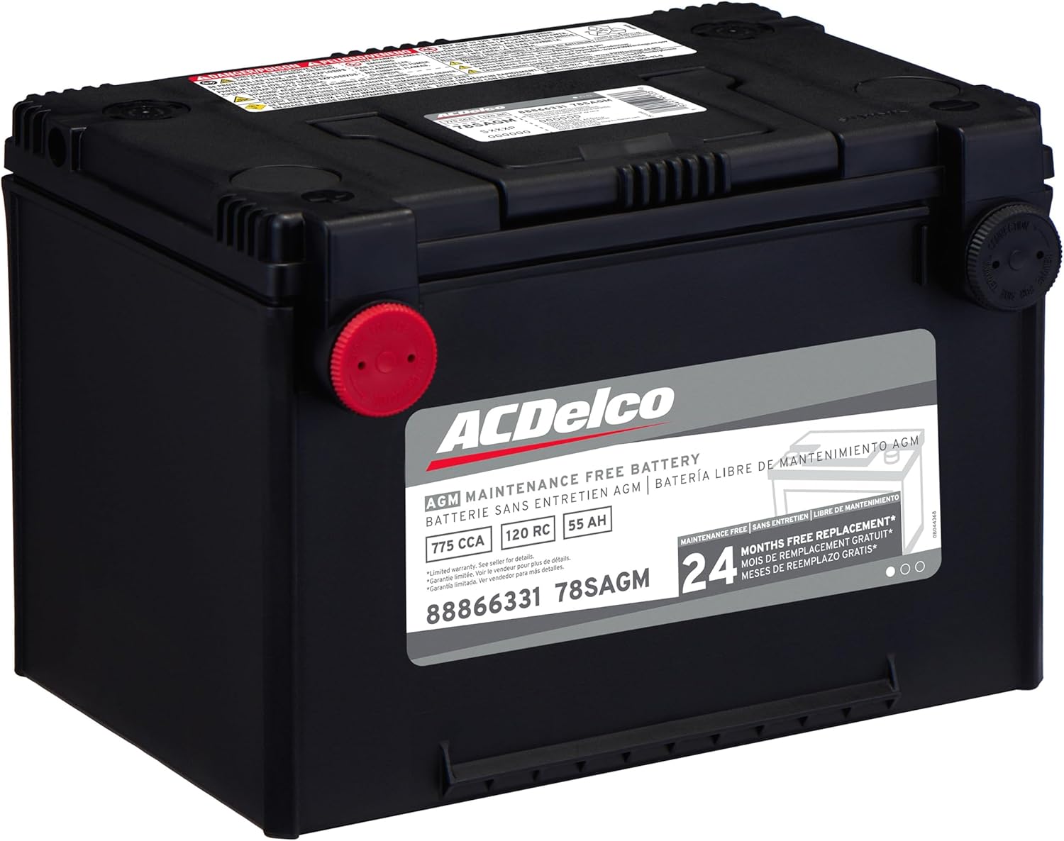 ACDelco Silver 78SAGM (88866331) 24 Month Warranty AGM BCI Group 78 Battery