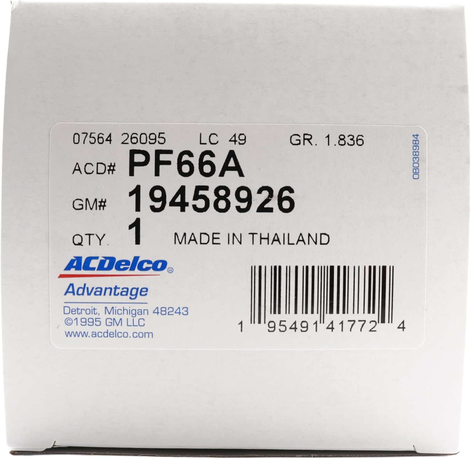 AC Delco DexosD 0w-20 Engine Oil and Oil Filter Change Kit For 3.0L Duramax Diesel LM2