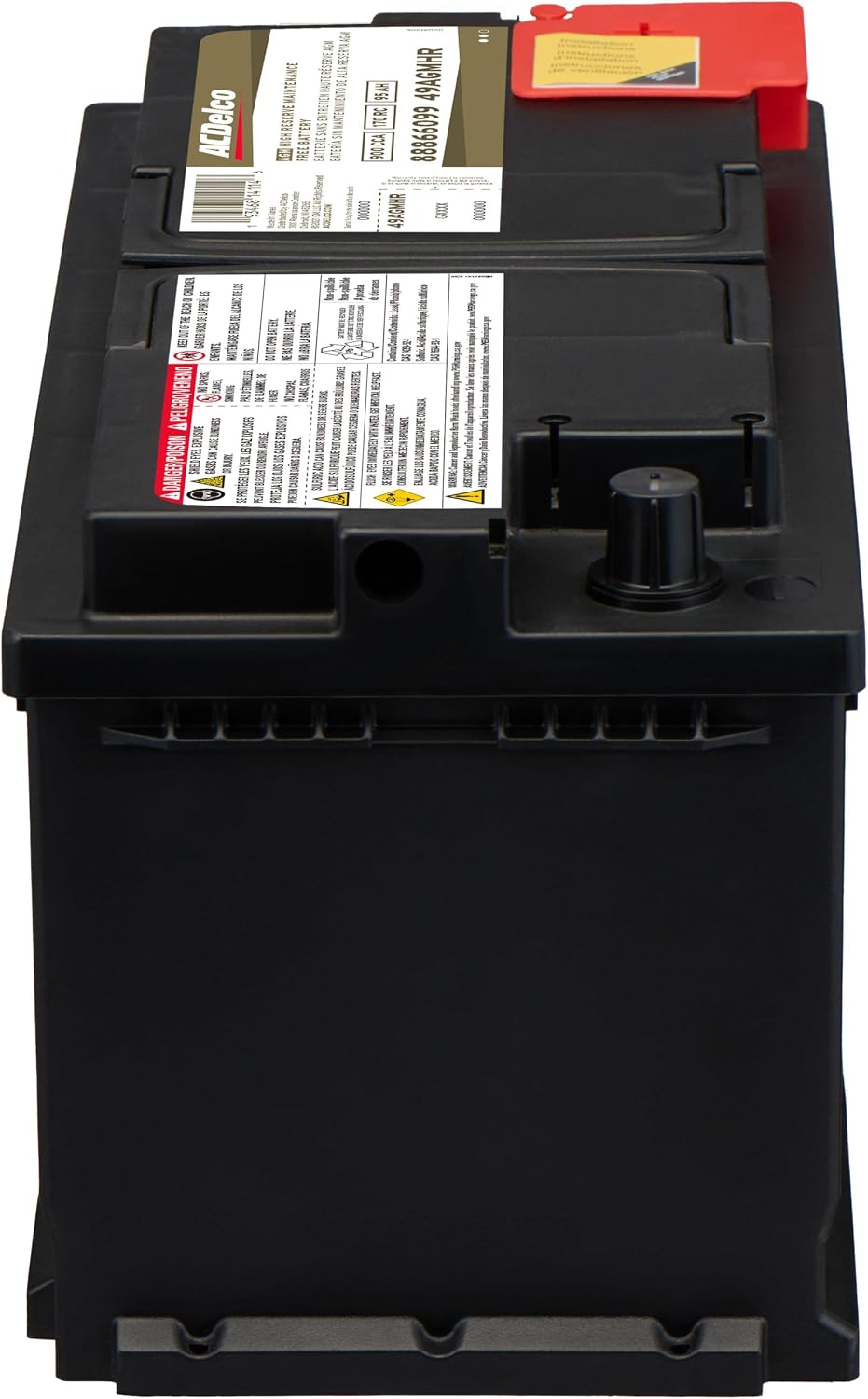 ACDelco Gold 49AGMHR (88866099) 36 Month Warranty High Reserve AGM BCI Group 49 Battery
