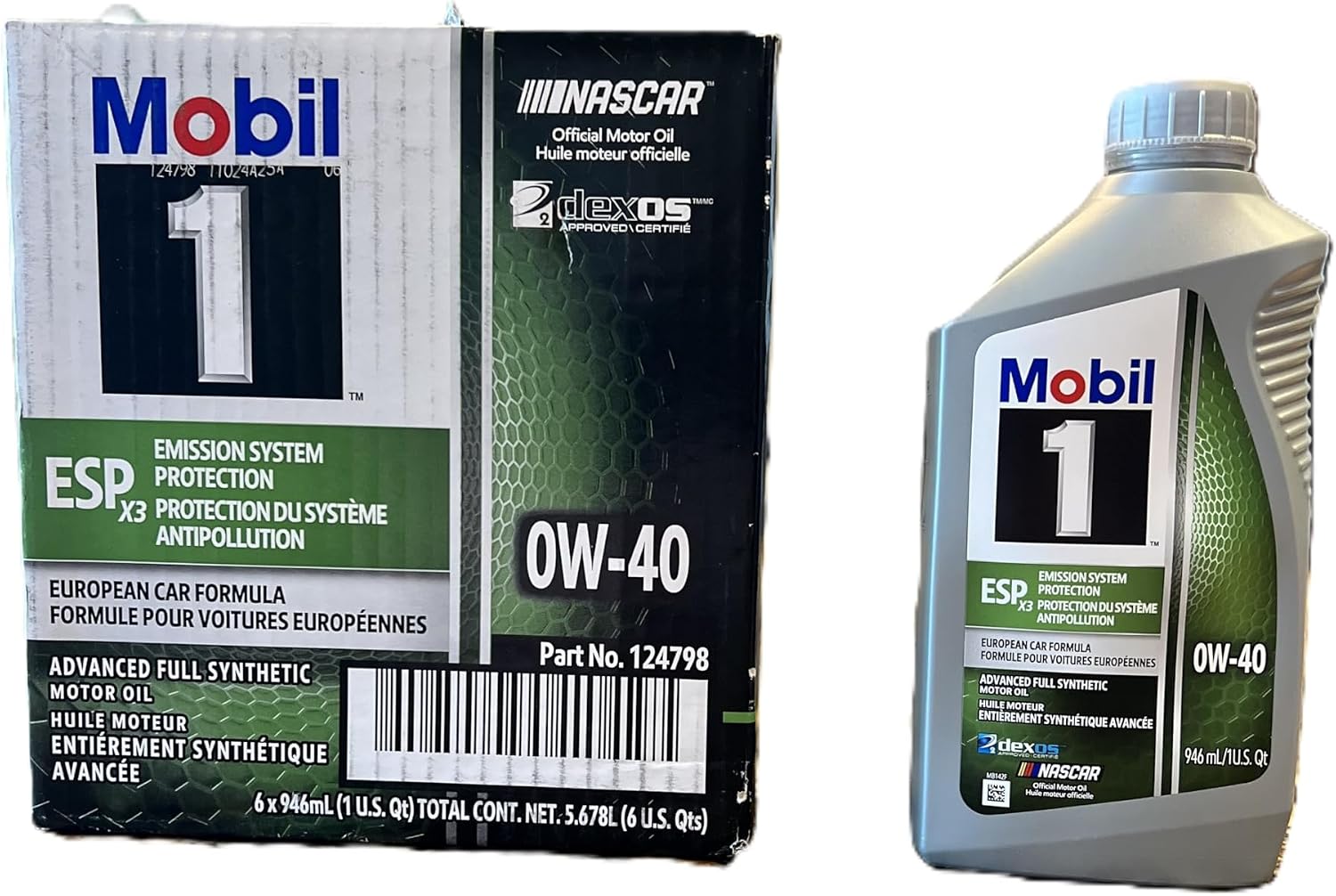 Mobil 1 ESP X3 0W-40 Motor Oil (6 Quarts)