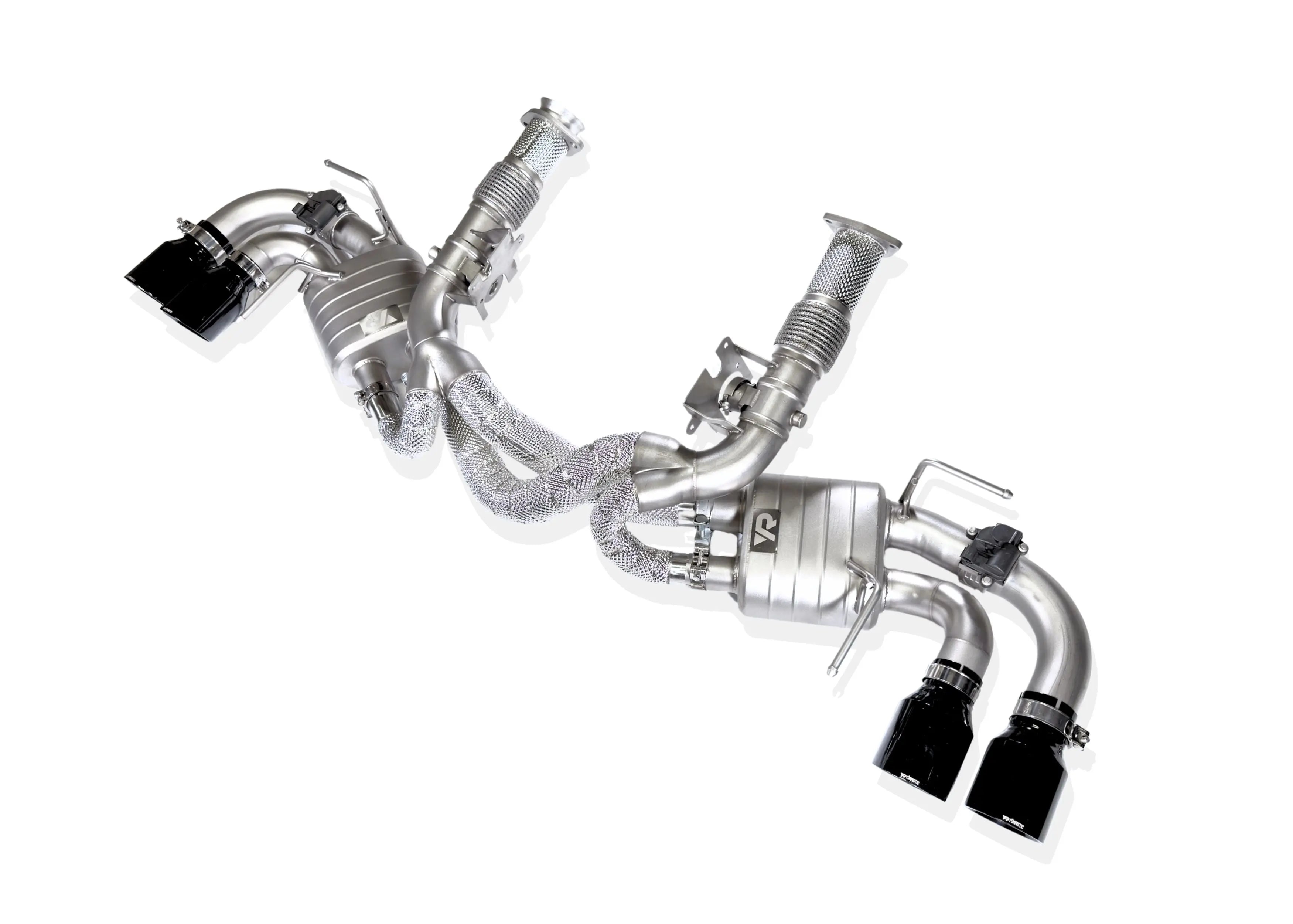 Corvette C8 Stingray (AFM/NPP) Z-pipe Exhaust System VANTA Edition - Yonristic Performance, catback exhaust, close-up detail
