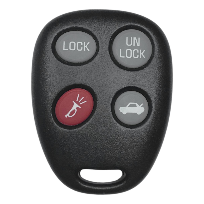 Best Key Supply Saturn L-Series 2000-2004 OEM 4 Button Keyless Entry Remote 22692190 / 90584373 / 24401698, close-up detail