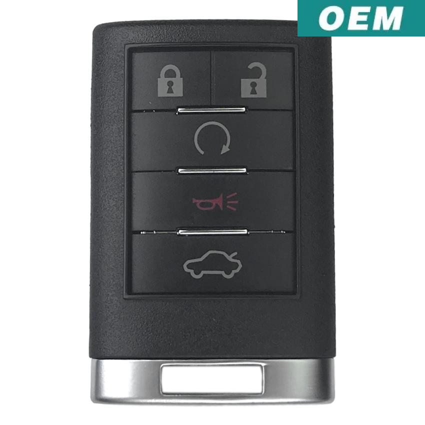 Best Key Supply Cadillac CTS DTS 2008-2014 OEM 5 Button Keyless Entry Remote 20998255