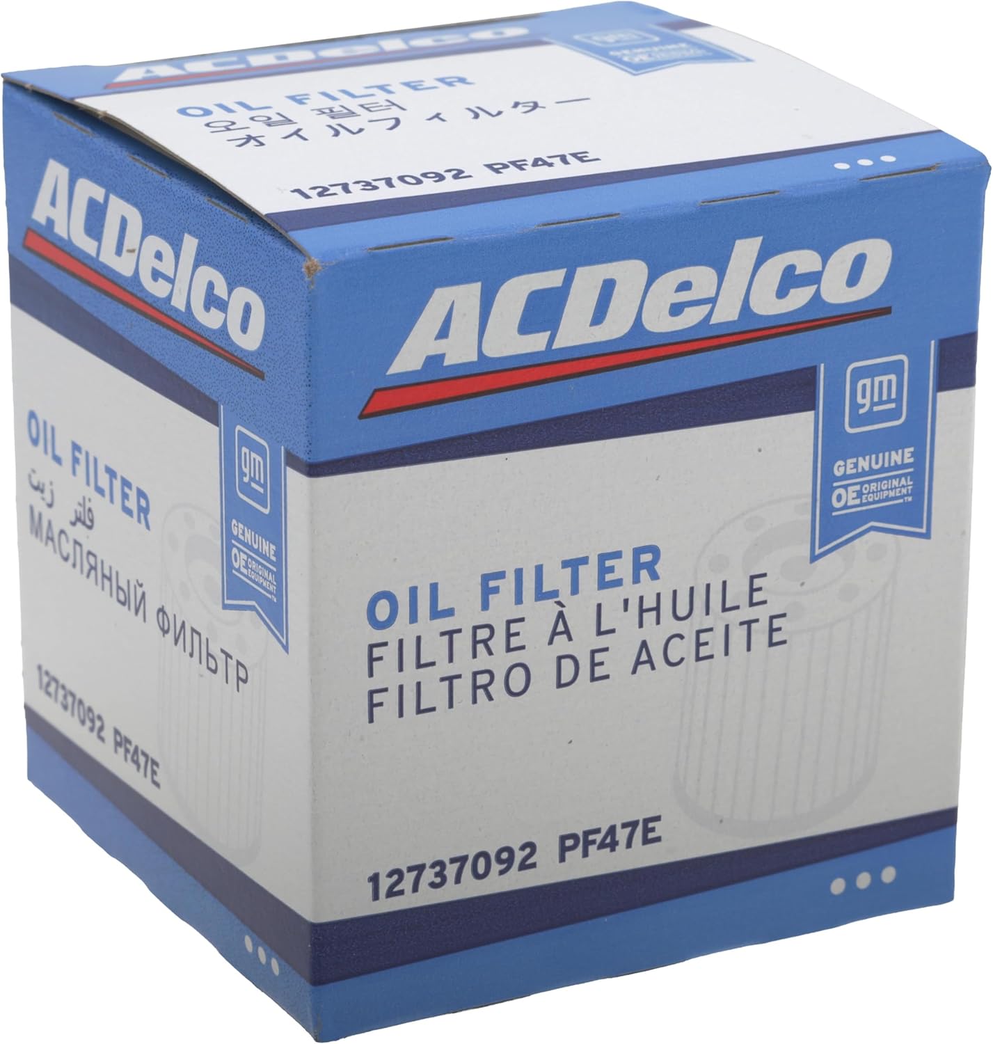 ACDelco GM Original Equipment PF47E (12737092) Oil Filter