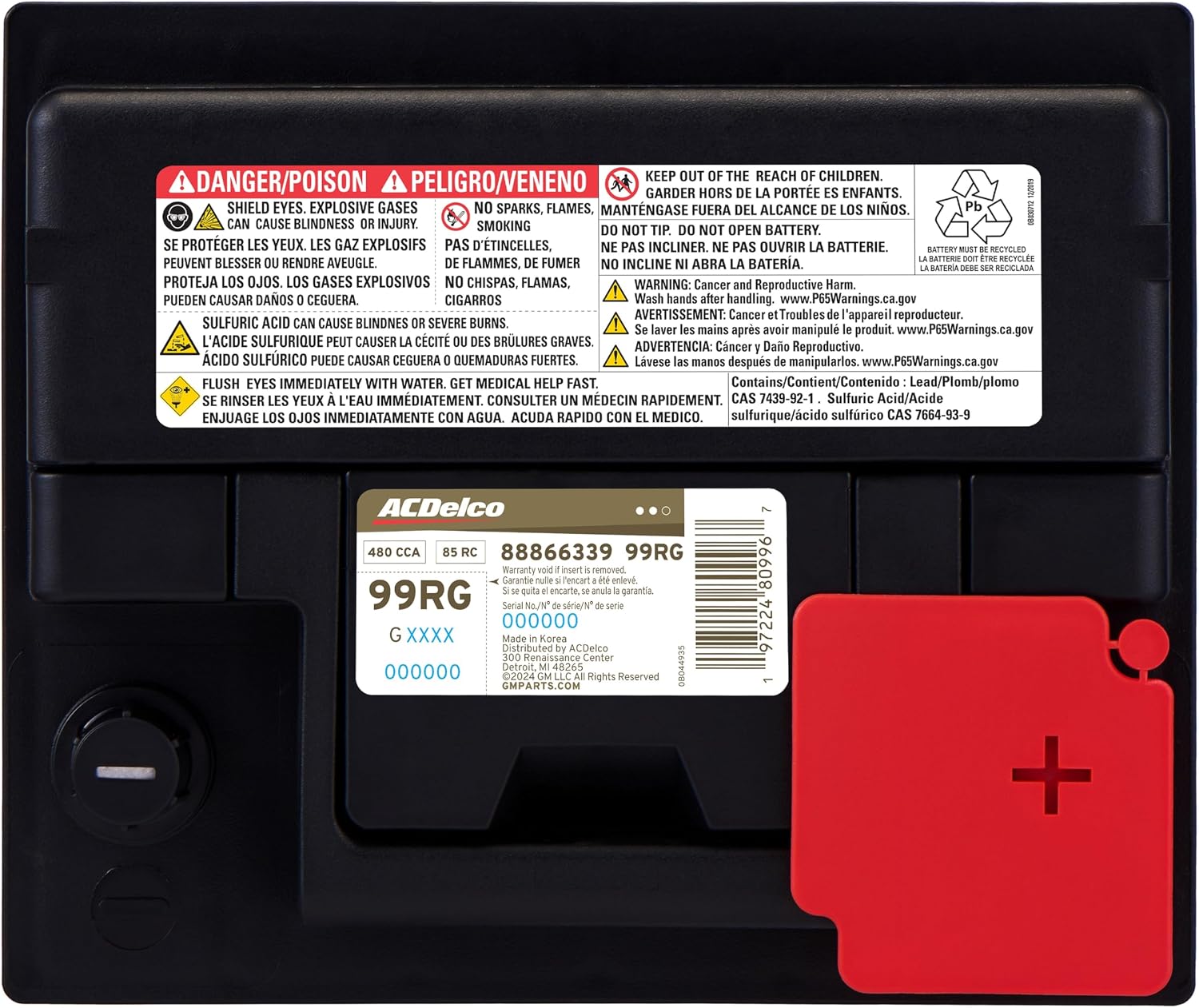 ACDelco Gold 99RG (88866339) Battery Assembly