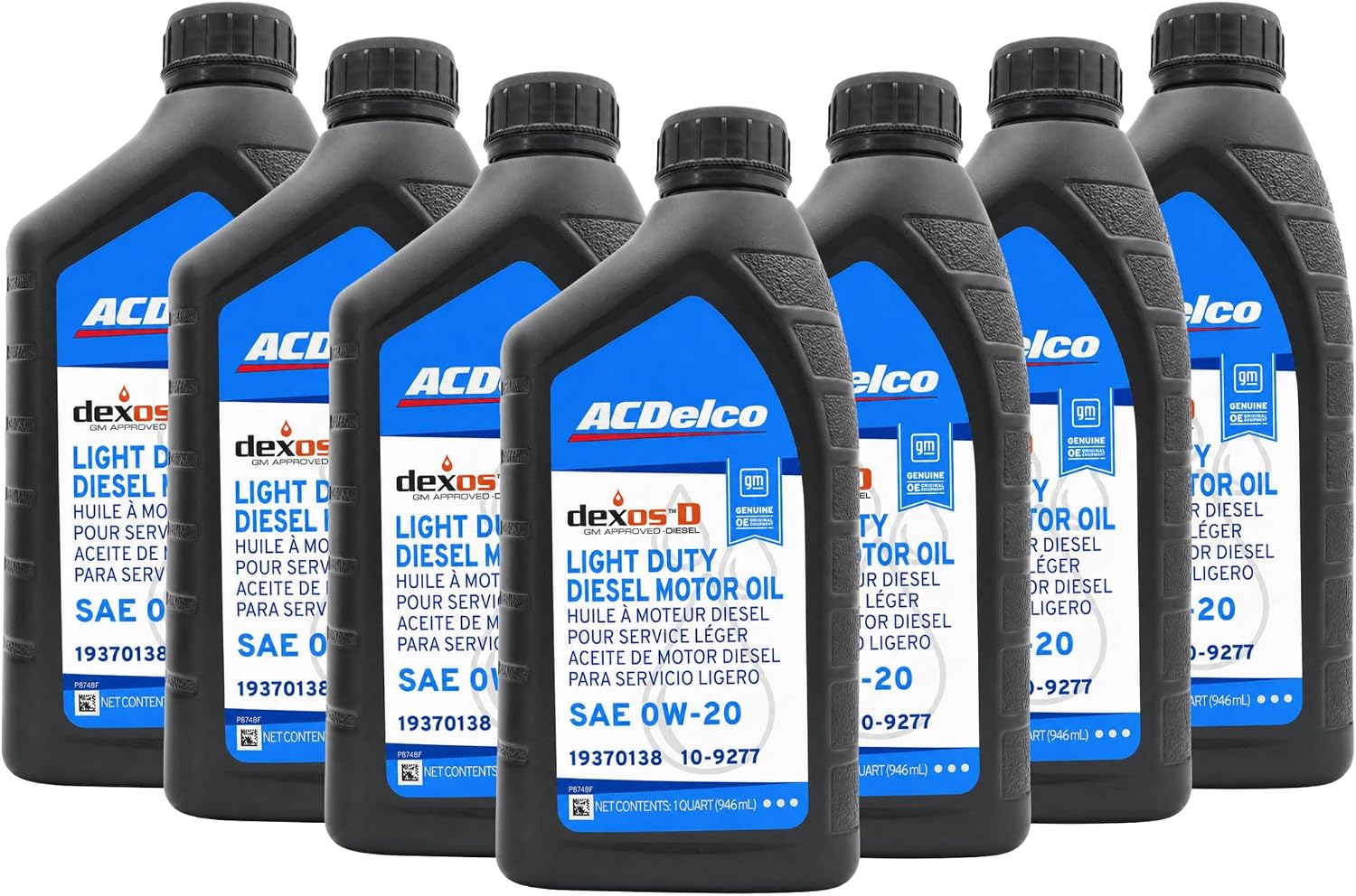 AC Delco DexosD 0w-20 Engine Oil and Oil Filter Change Kit For 3.0L Duramax Diesel LM2