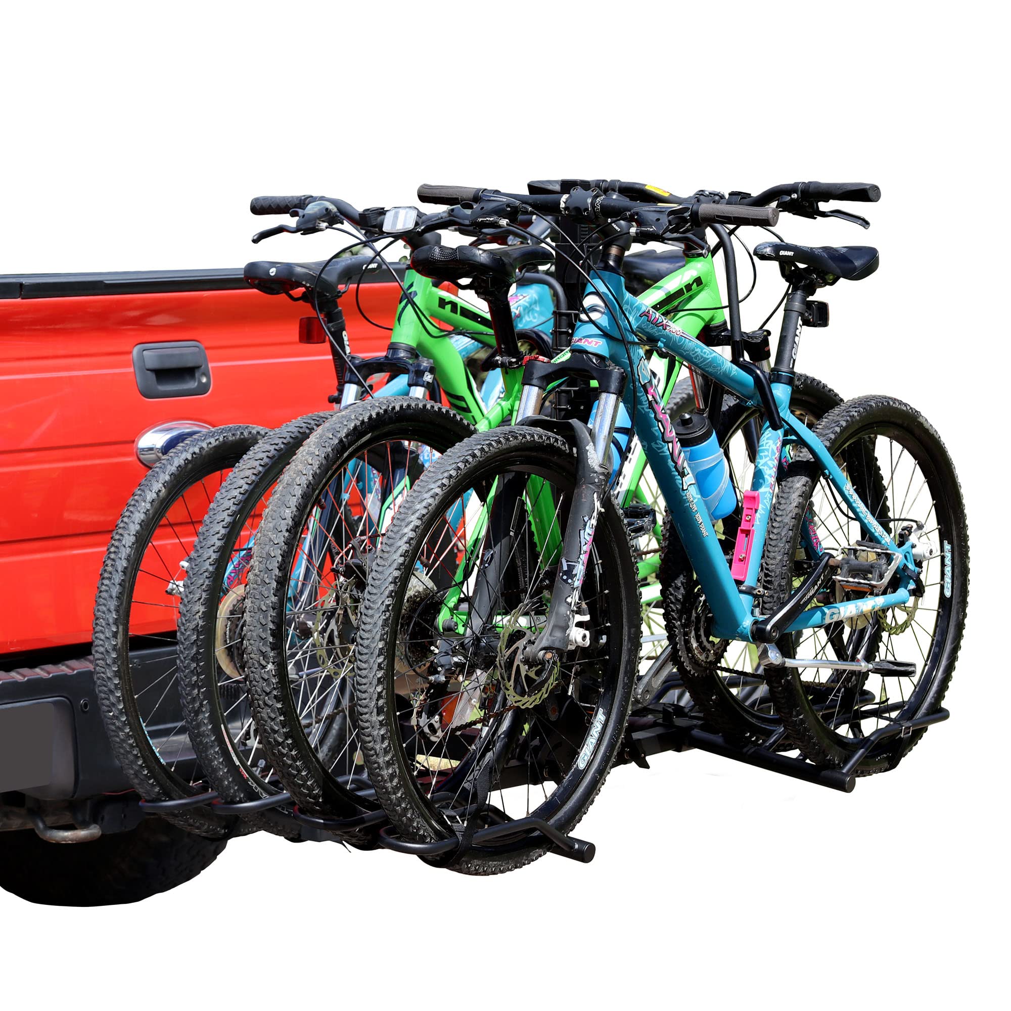 Young Bike Rack Hitch for Car - 200LB 2-Bike Rack Hitch Mount Platform Style Hitch Bike Rack，Smart Tilting & Easy Fold for Car SUV with 2 Inch Receiver，Bike Carrier Fits Up to 5-inch Fat Tire