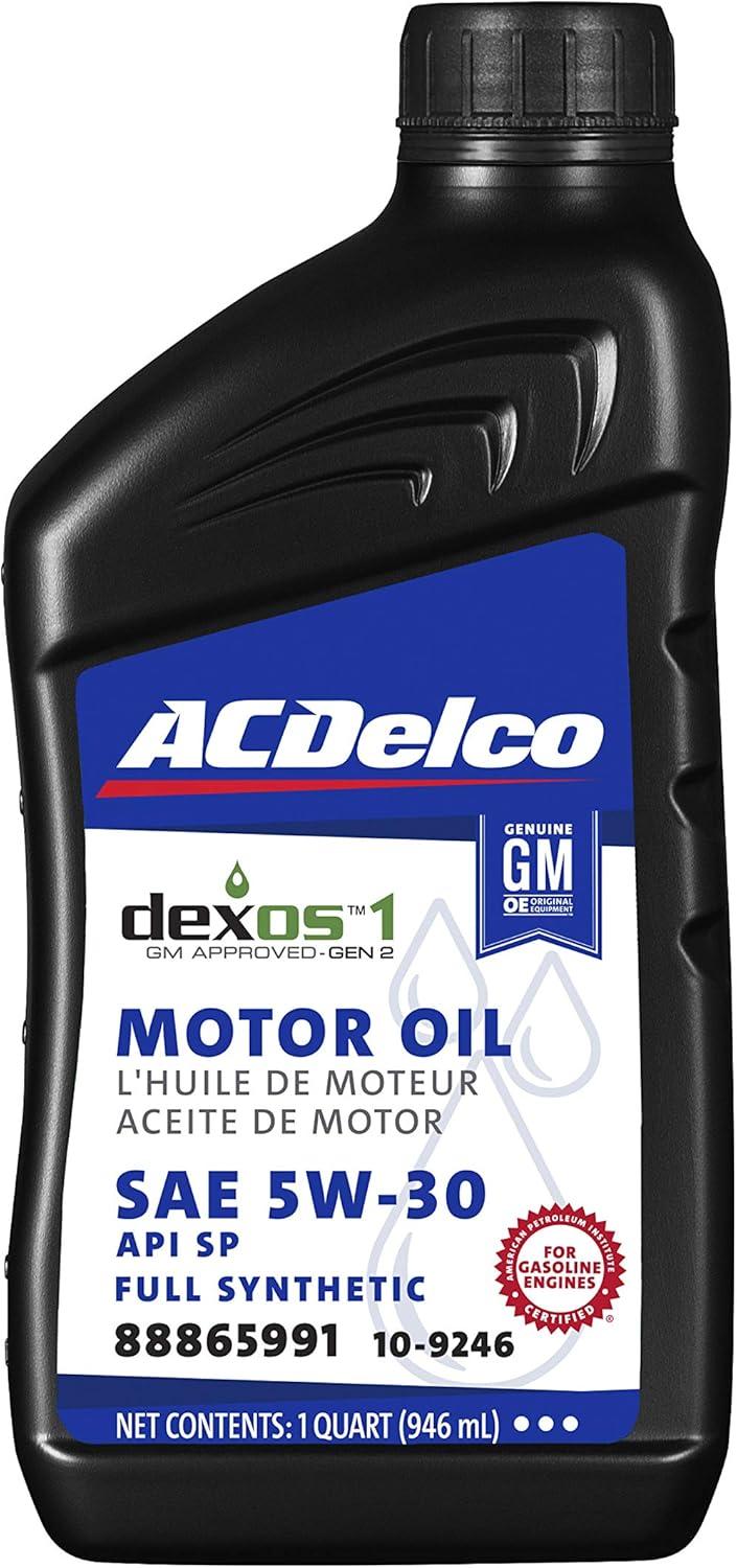 ACDelco GM Original Equipment 10-9246 (88865991) dexos™1 GEN 2 Full Synthetic 5W-30 Motor Oil - 1 qt