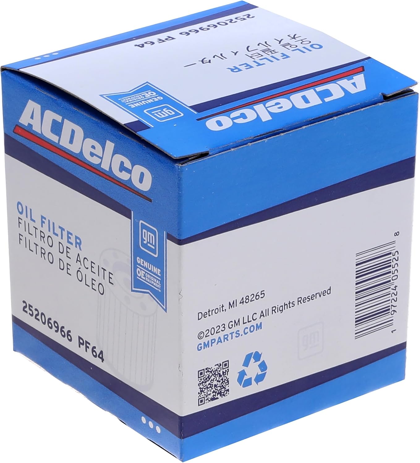 ACDelco GM Original Equipment PF64 (25206966) Oil Filter