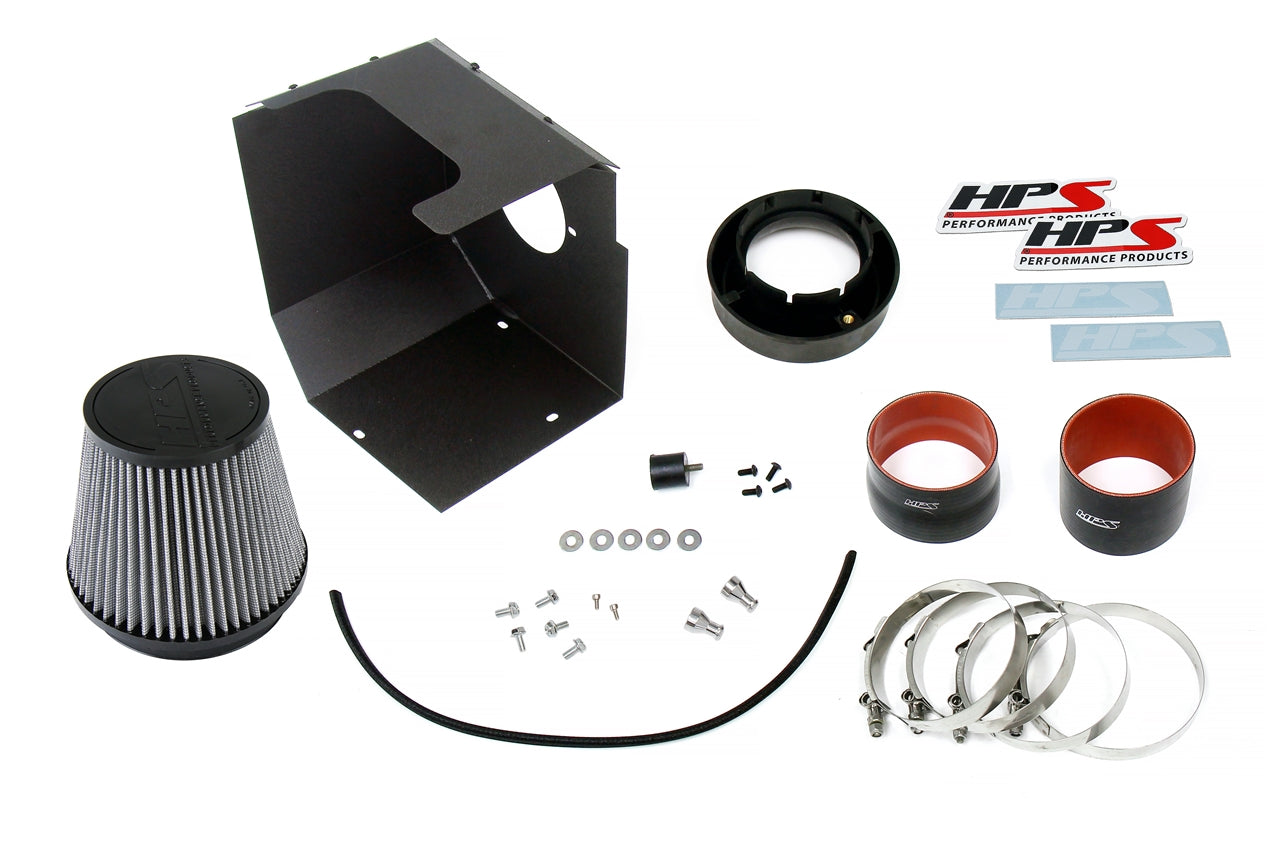HPS Performance HPS Cold Air Intake Kit with Heat Shield GMC 2017-2019 sierra 3500 HD 6.6L V8 Duramax Diesel Turbo L5P FR SPORT