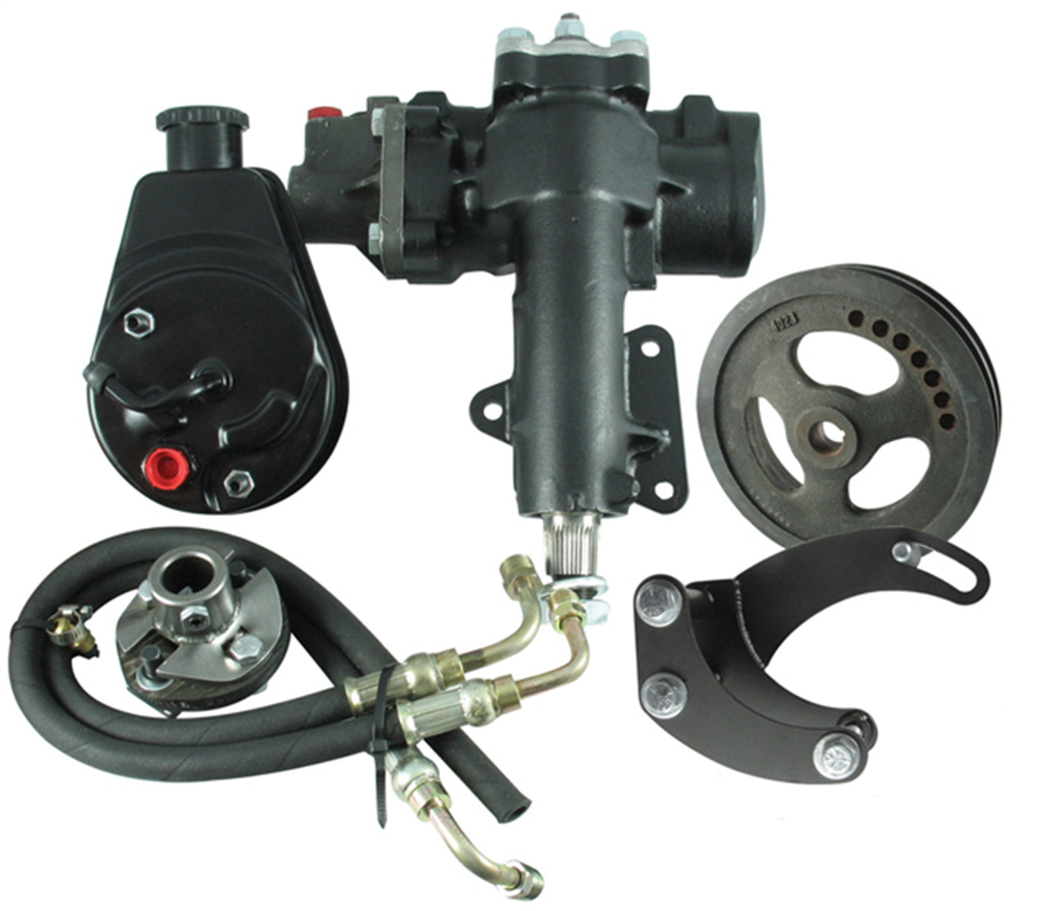 Borgeson - Steering Conversion Kit - P/N: 999017 - 1967-1982 Corvette Complete Power Steering Conversion Kit. For Cars With A SBC/SWP And A 1 In.-48 Spline Column. Montgomery Parts
