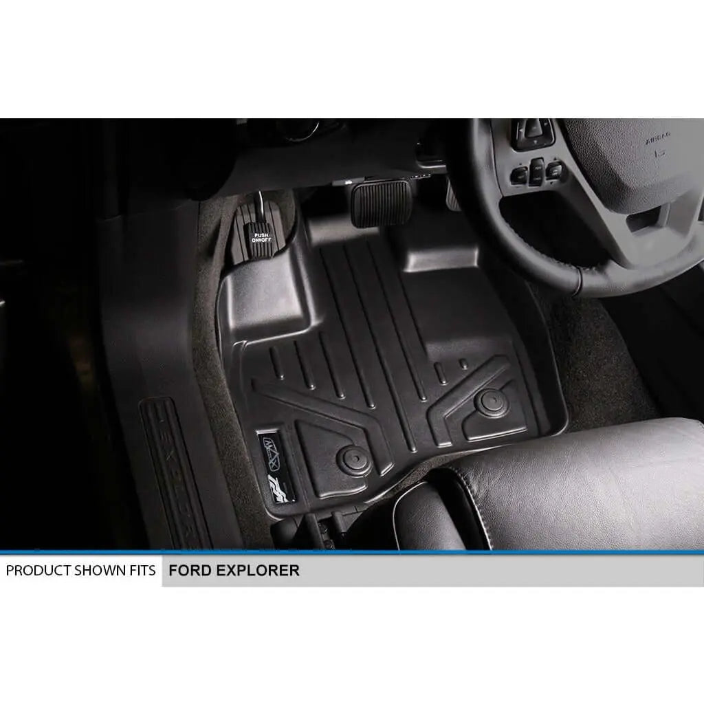 SMARTLINER Custom Fit Floor Liners For 2011-2014 Explorer (without 2nd Row Center Console) Smartliner USA